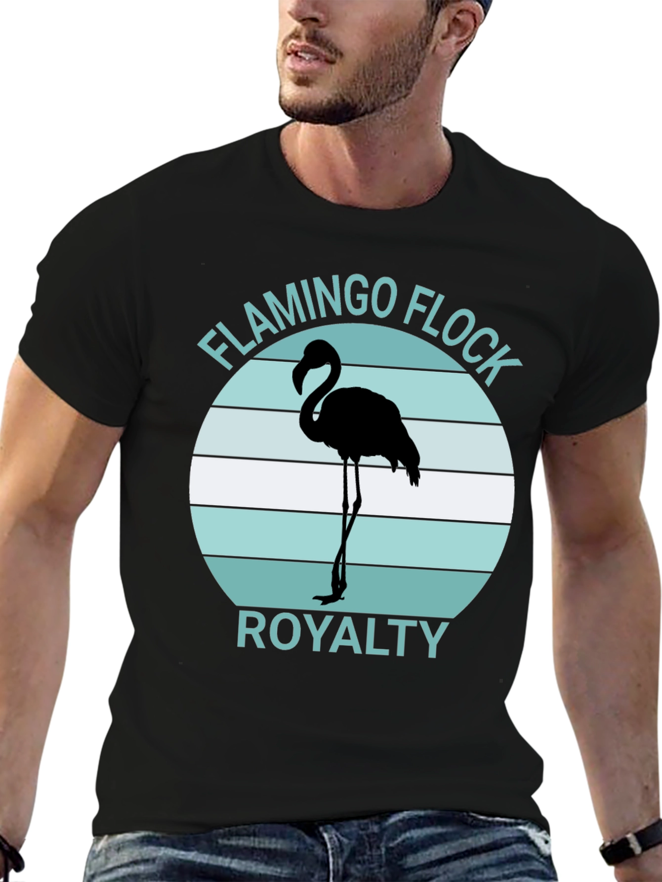 Flamingo Flock Royalty Graphic Tee