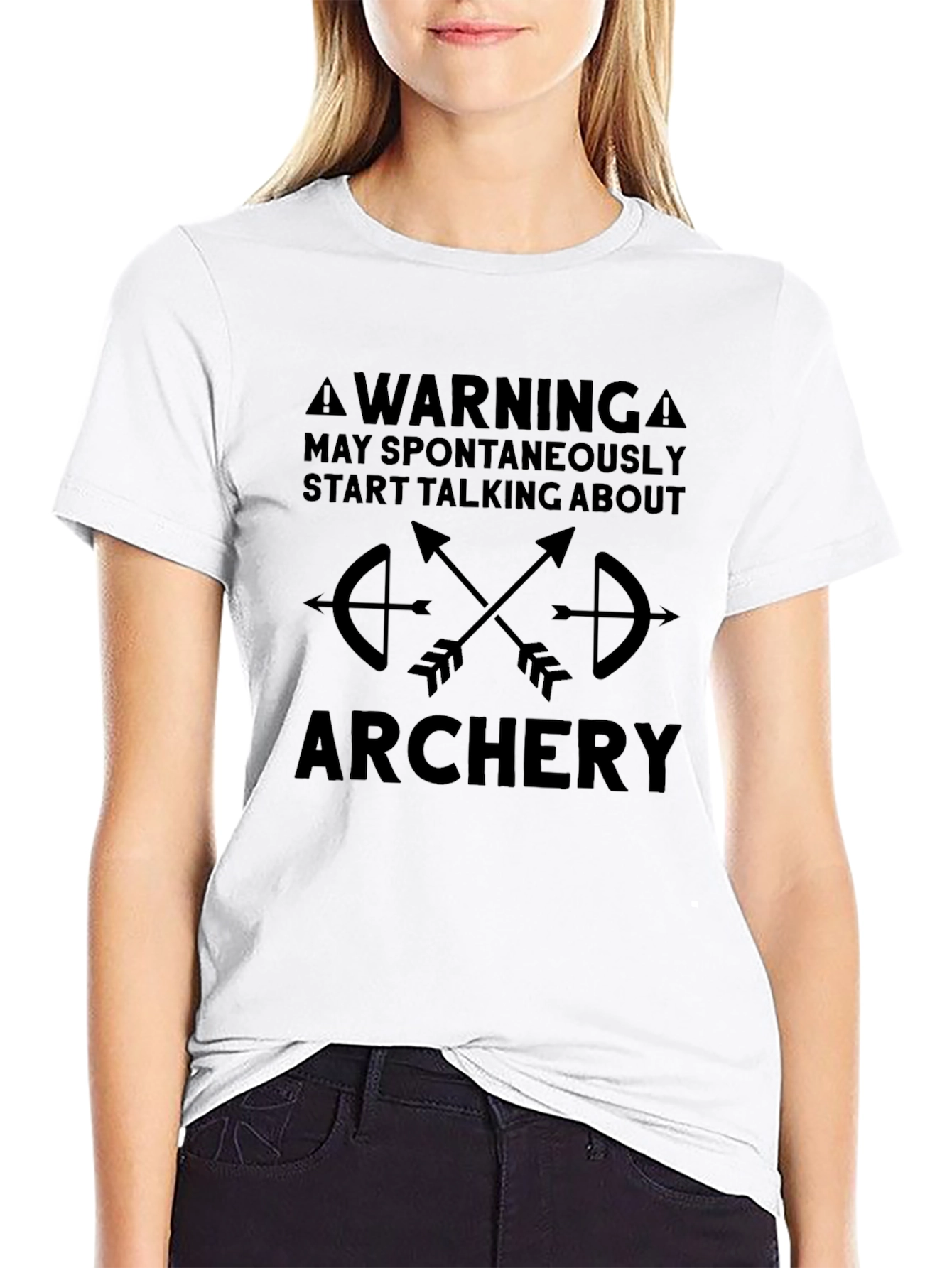 Warning Archery T-Shirt - Spontaneous Archery Talk