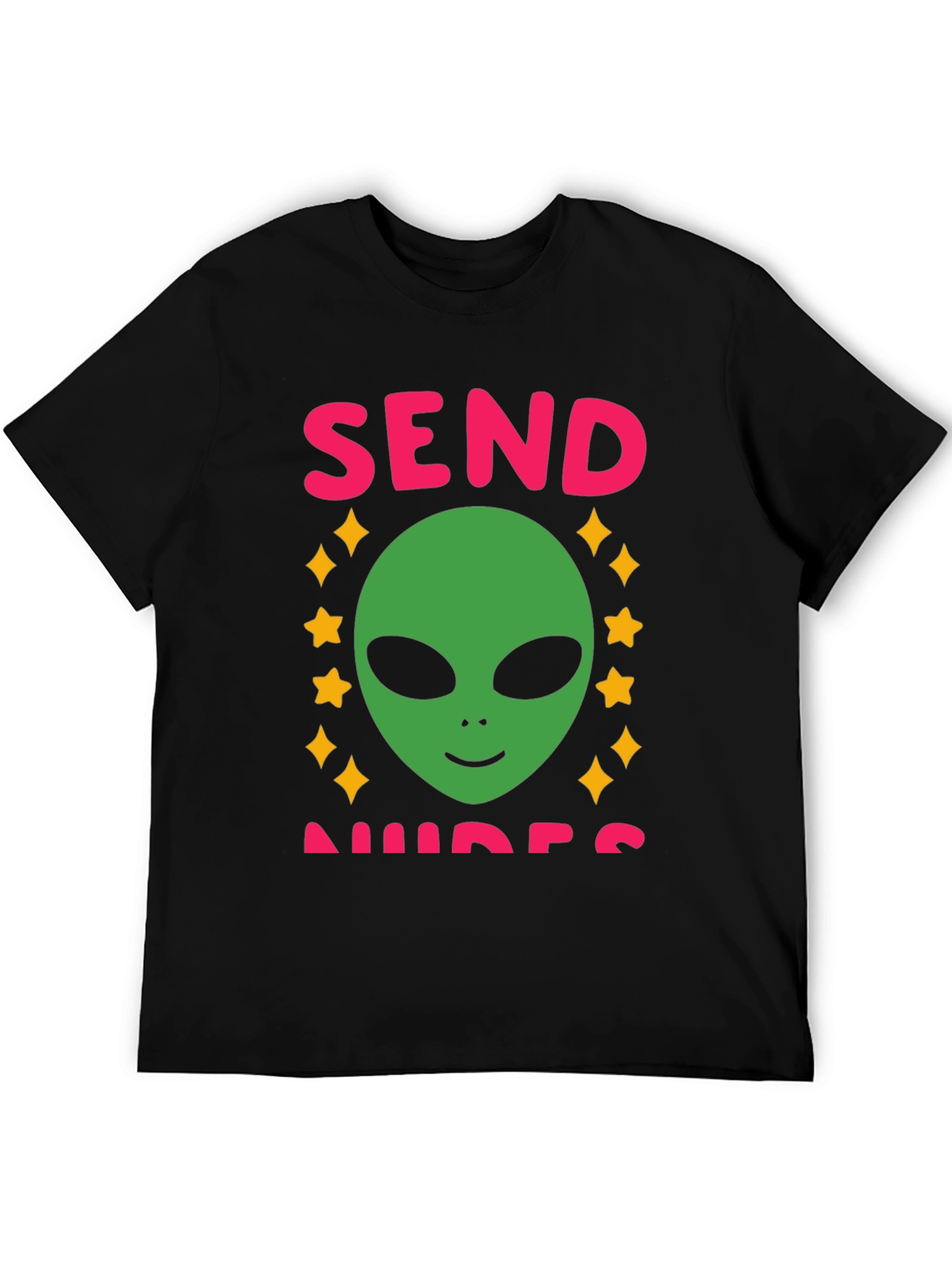 Send Nudes Alien Graphic T-Shirt