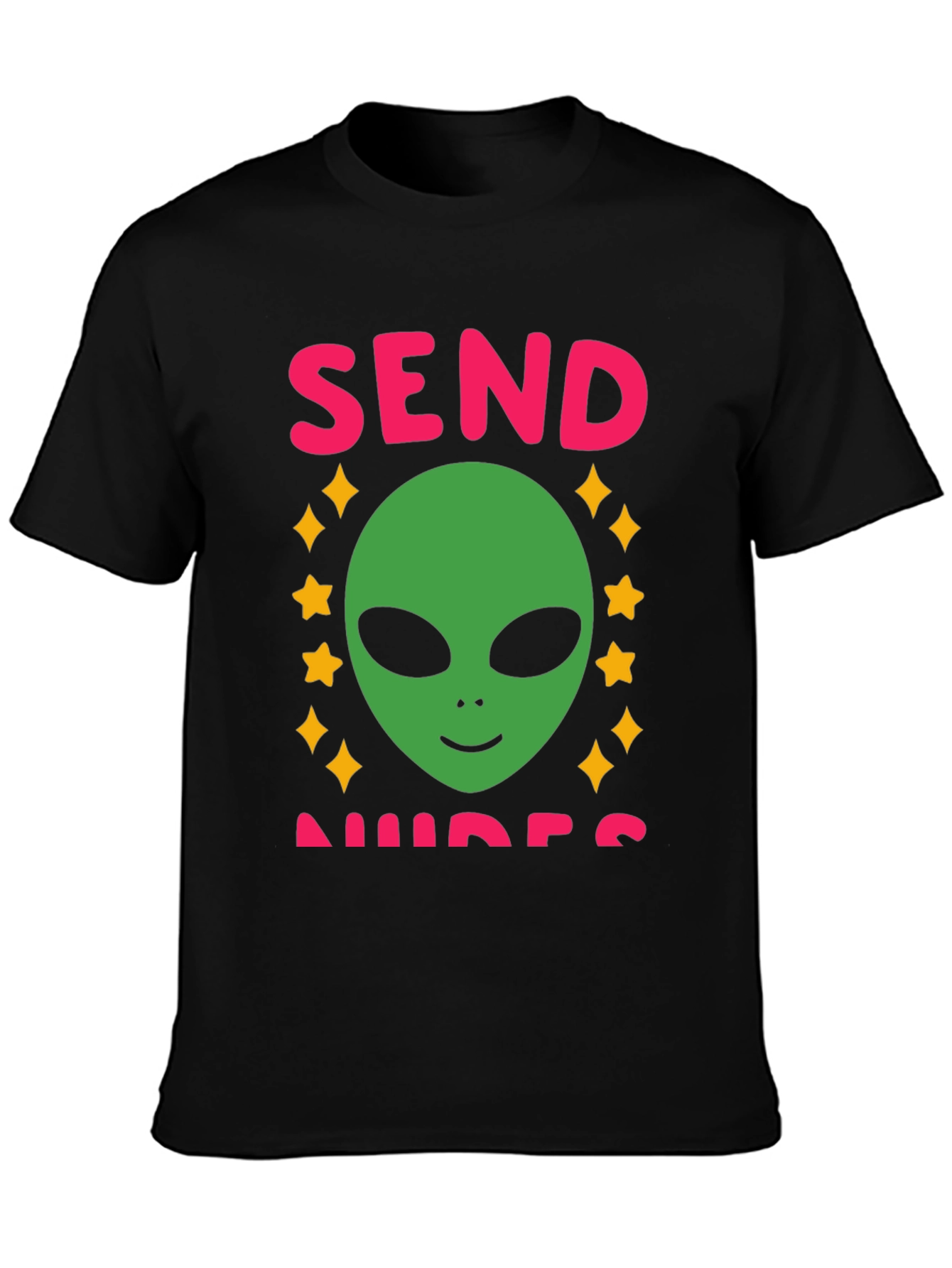 Send Nudes Alien Graphic T-Shirt