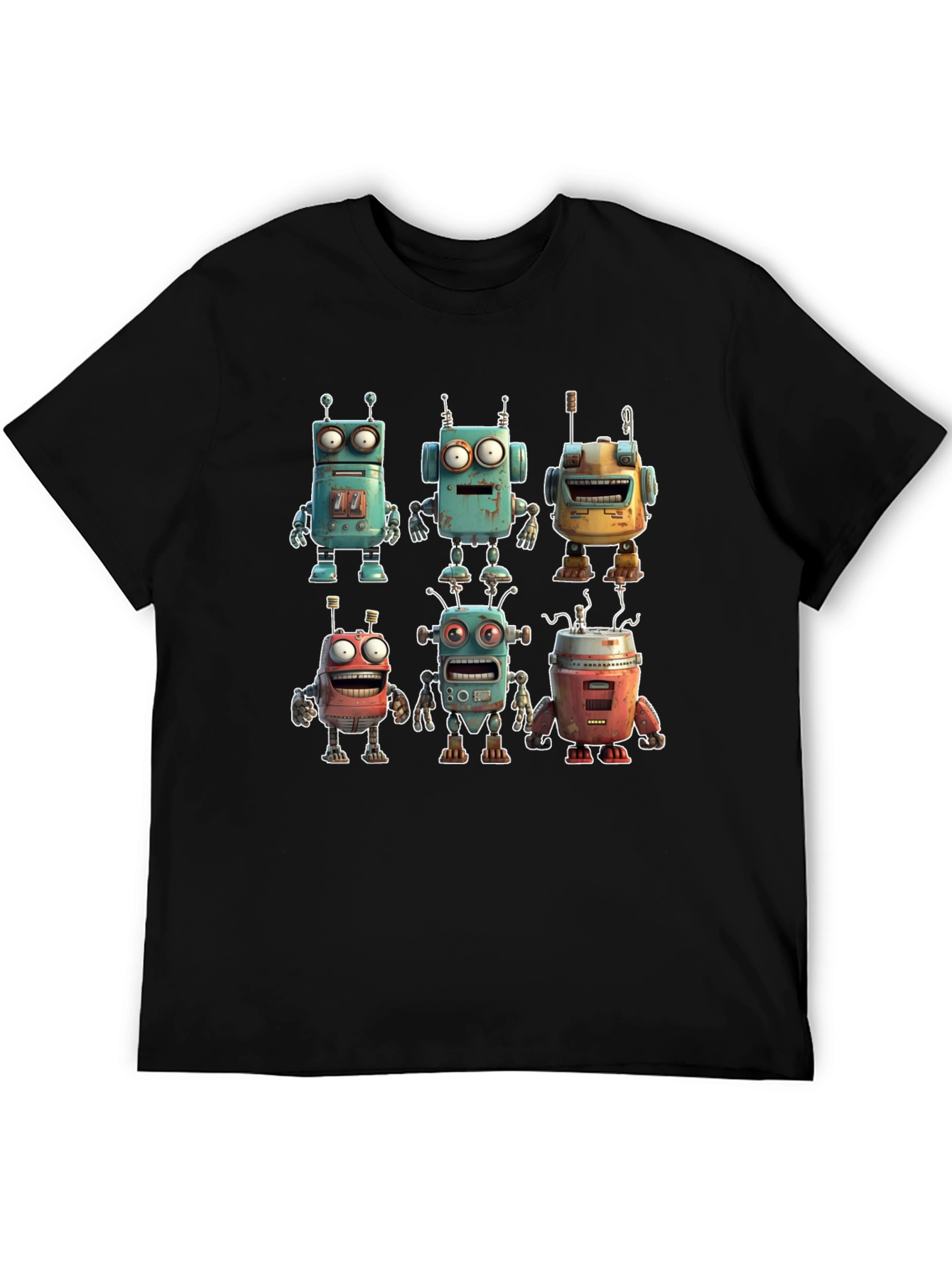 Retro Robot T-Shirt - Funky Sci-Fi Style!