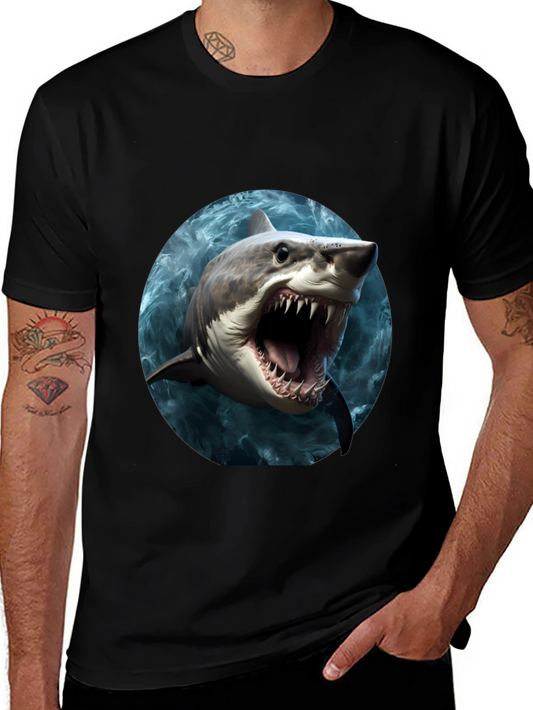 Shark Graphic Print T-Shirt