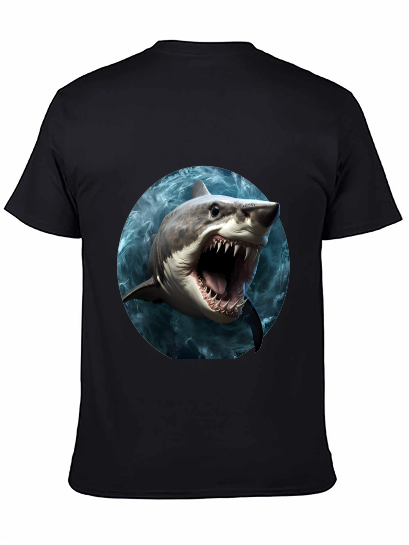 Shark Graphic Print T-Shirt