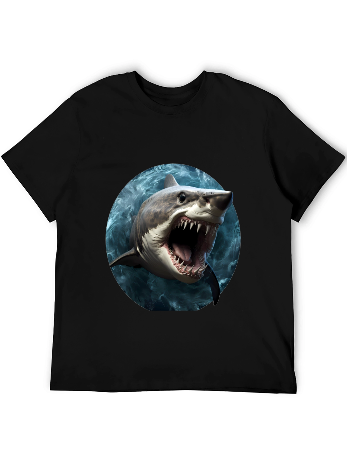 Shark Graphic Print T-Shirt