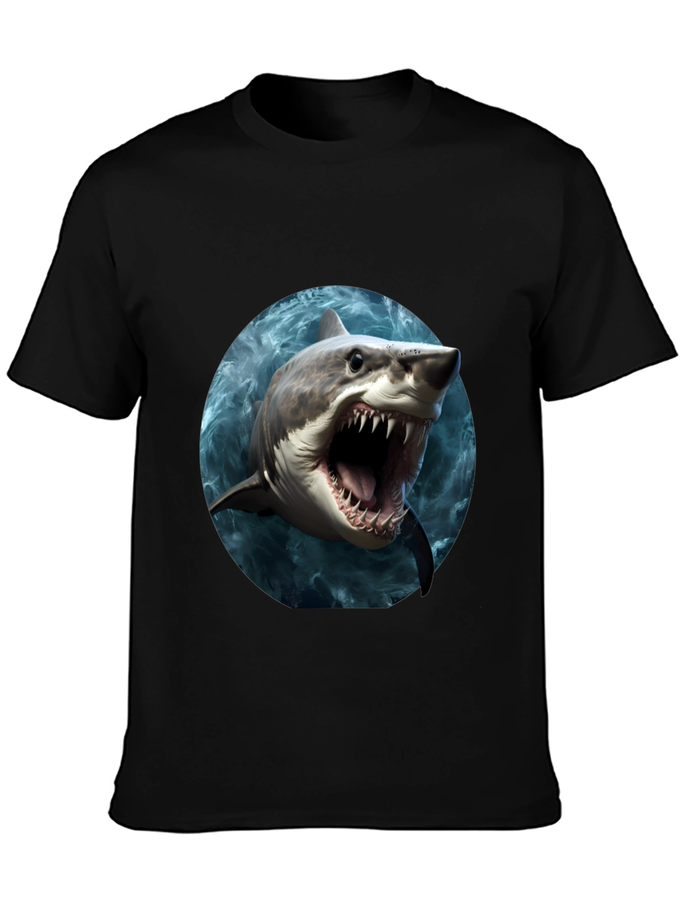 Shark Graphic Print T-Shirt