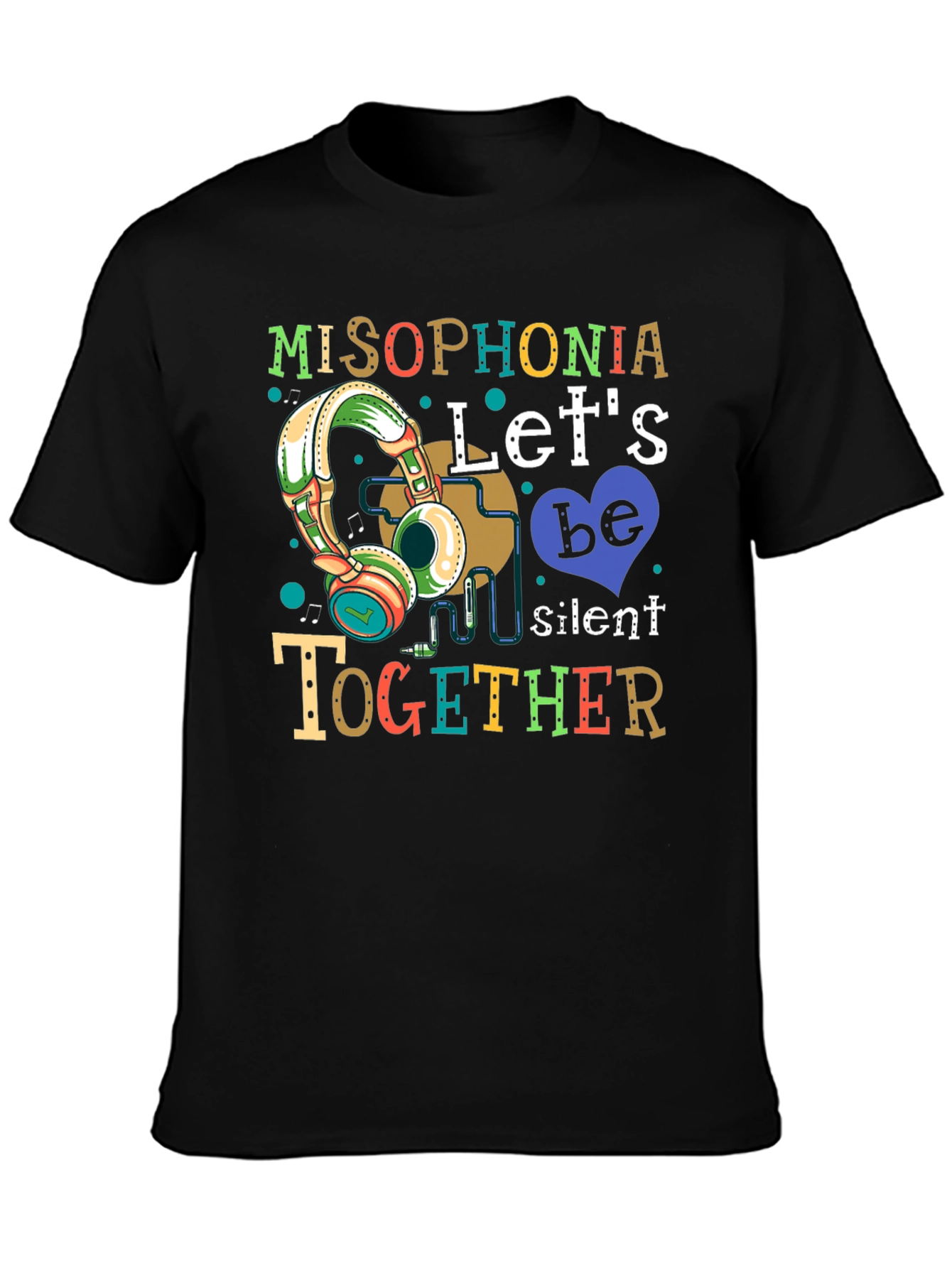 Misophonia Lets Be Silent Together Graphic T-Shirt