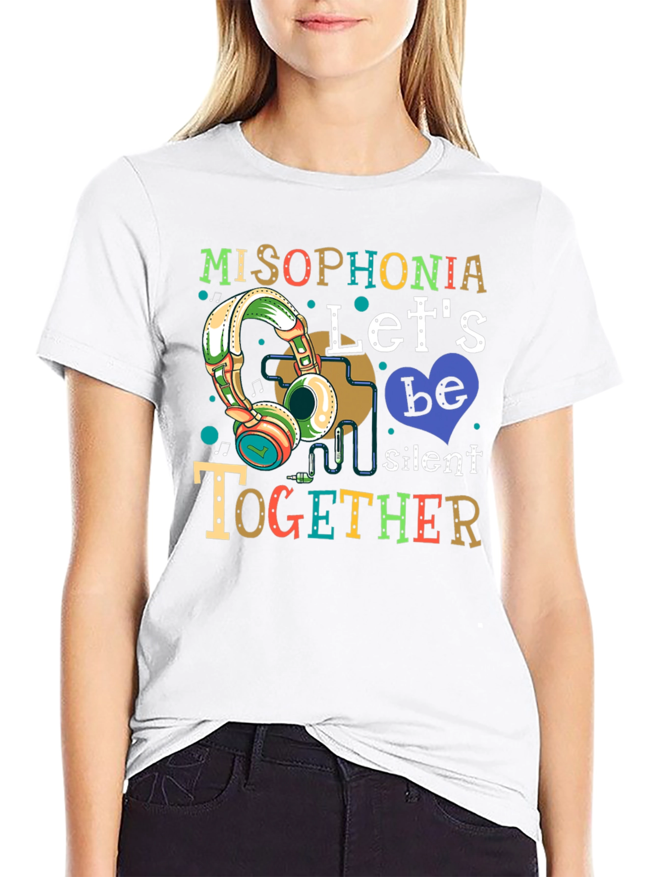 Misophonia Lets Be Silent Together Graphic T-Shirt