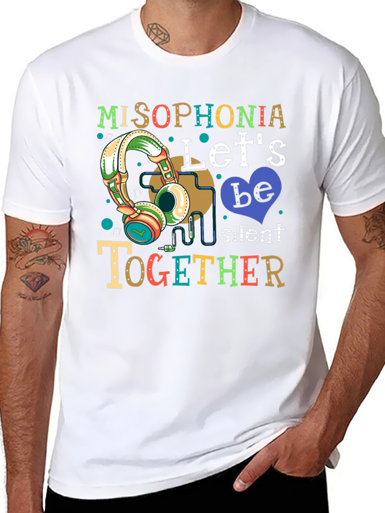 Misophonia Lets Be Silent Together Graphic T-Shirt