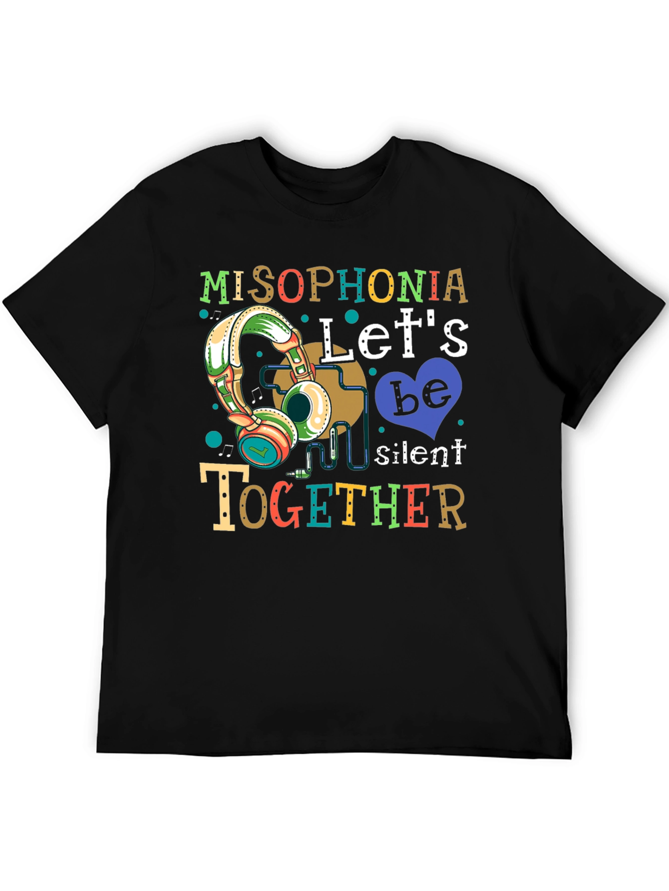 Misophonia Lets Be Silent Together Graphic T-Shirt