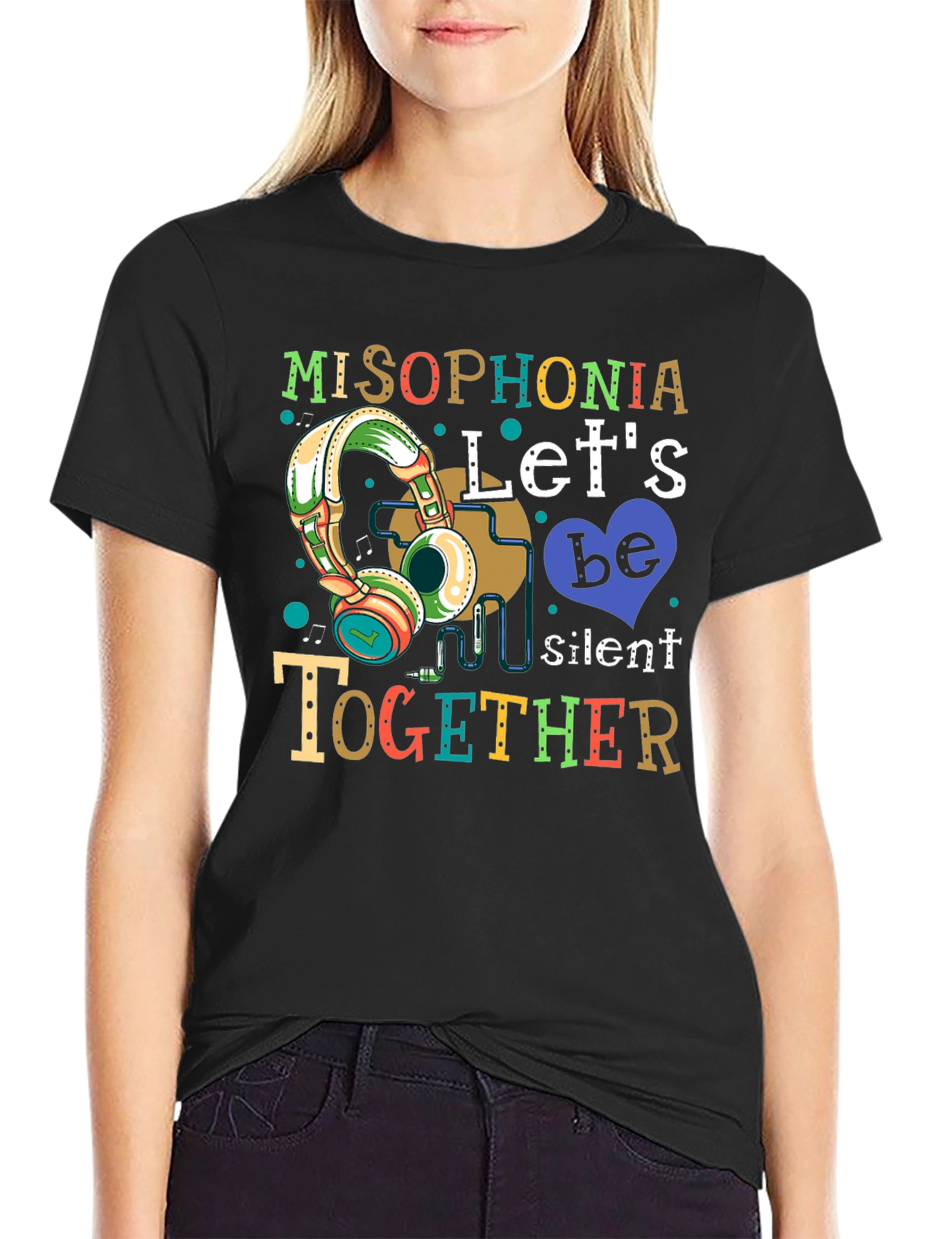 Misophonia Lets Be Silent Together Graphic T-Shirt