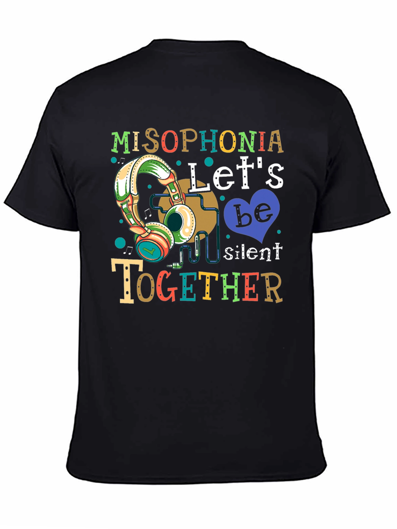 Misophonia Lets Be Silent Together Graphic T-Shirt