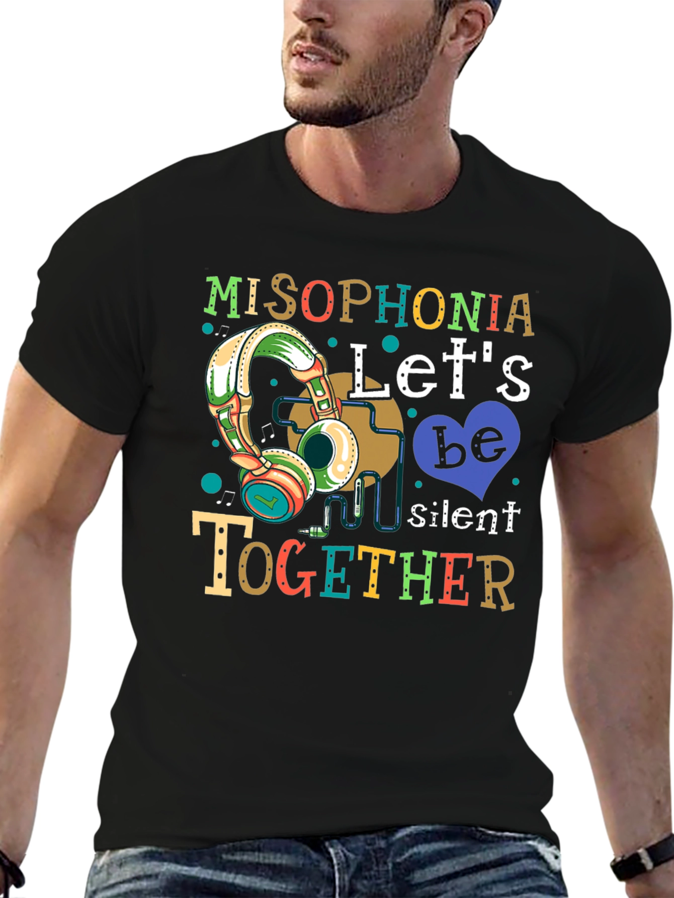 Misophonia Lets Be Silent Together Graphic T-Shirt