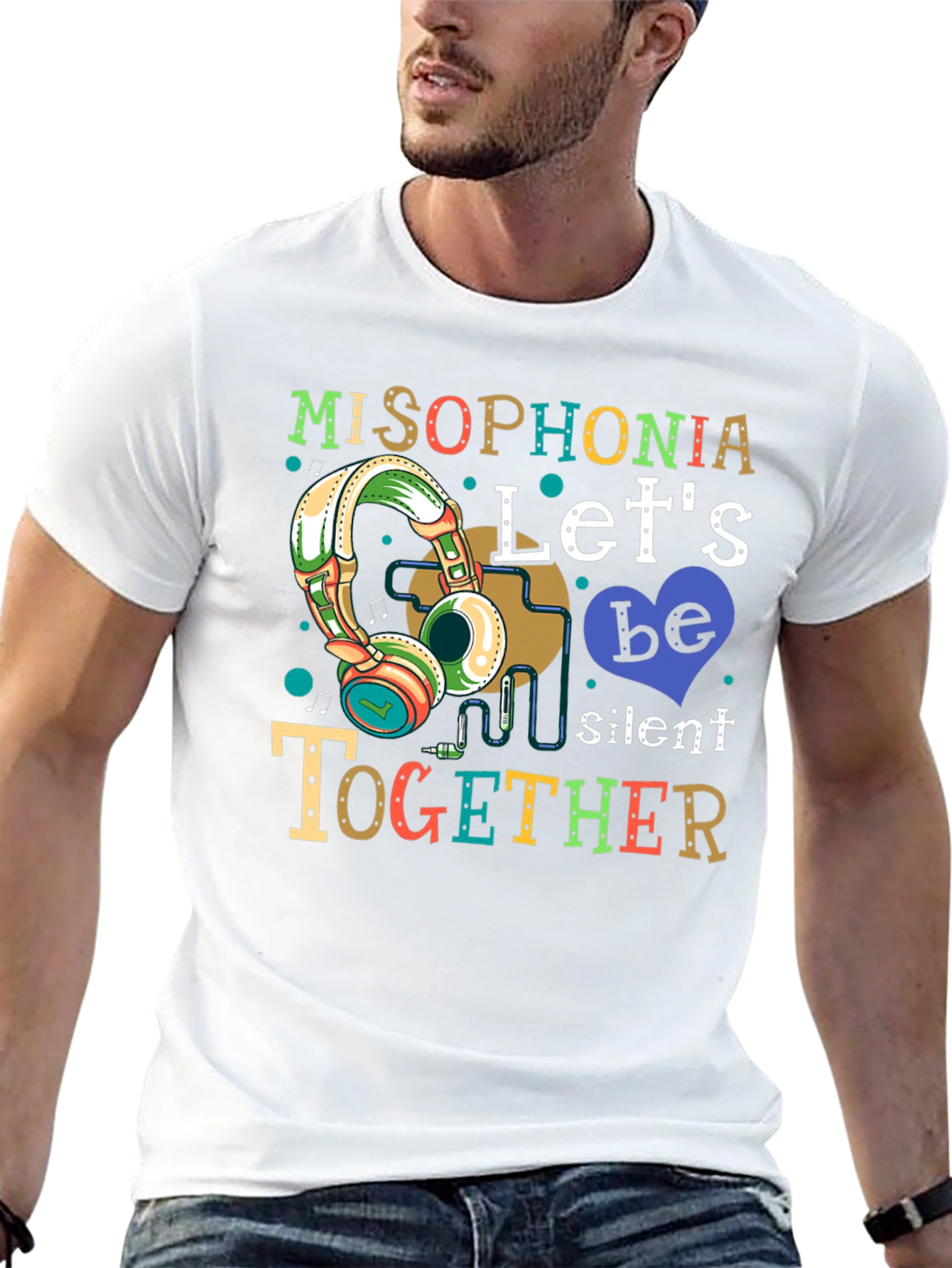 Misophonia Lets Be Silent Together Graphic T-Shirt