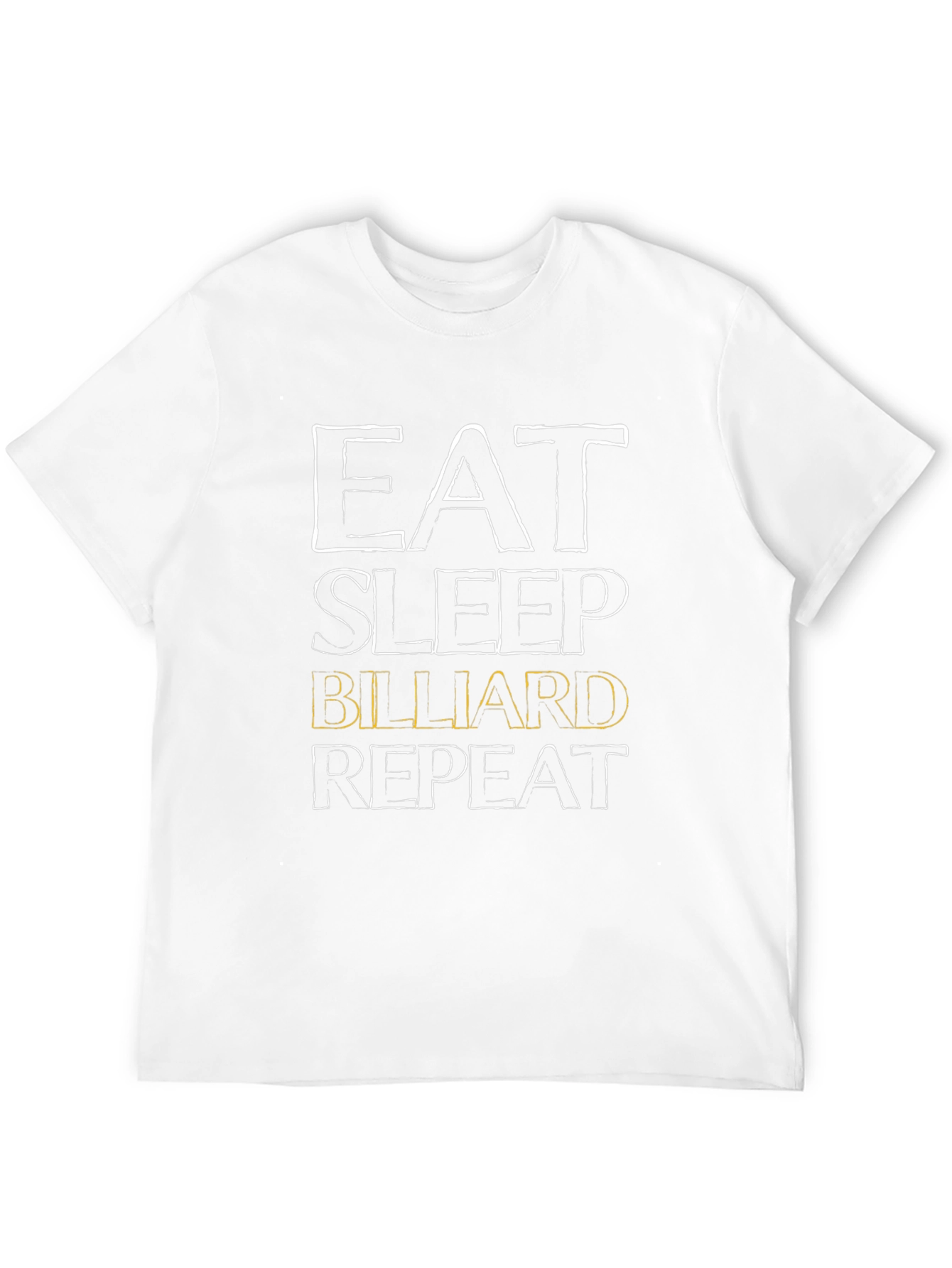 Eat Sleep Billiard Repeat Black T-Shirt