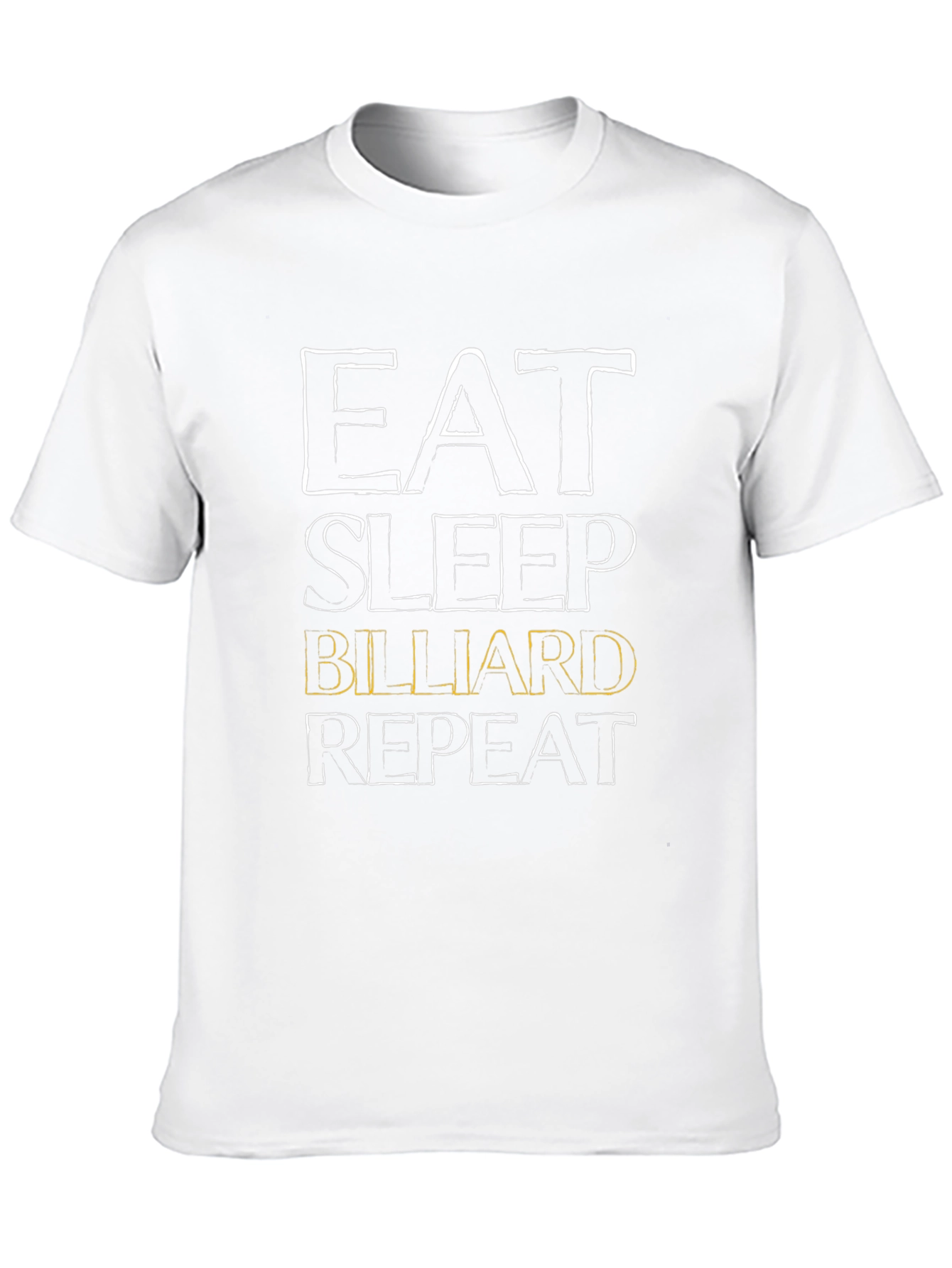 Eat Sleep Billiard Repeat Black T-Shirt