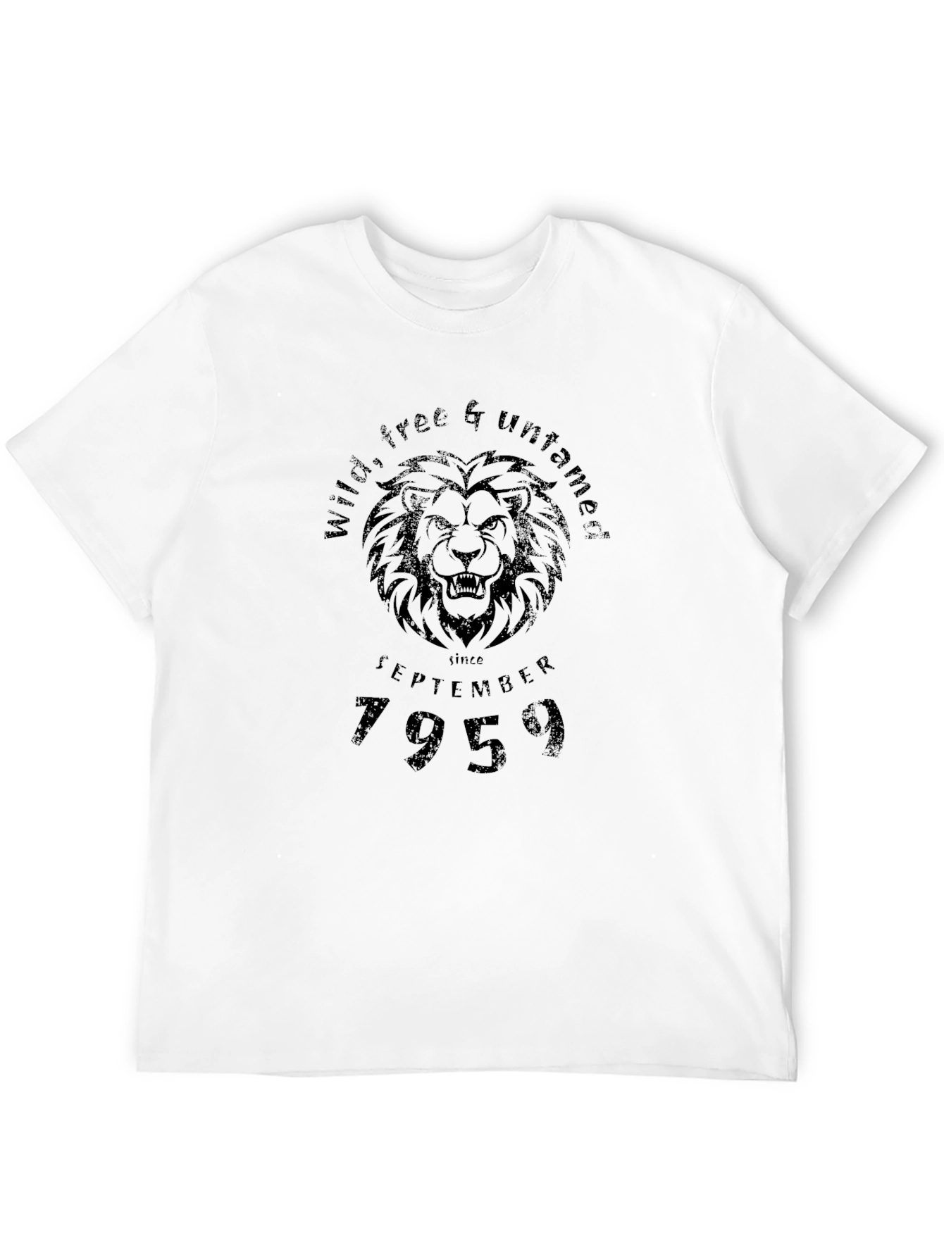 Wild Free & Untamed Lion Graphic T-Shirt
