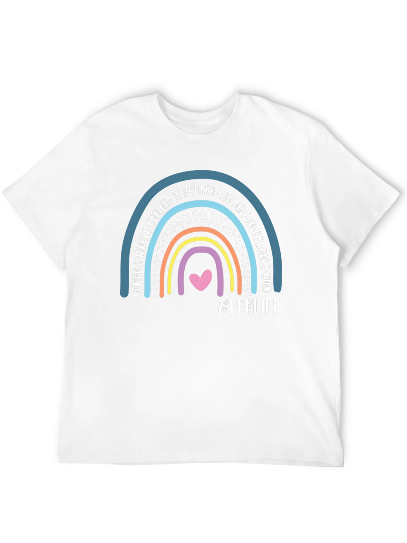 LPN Life Rainbow Graphic T-Shirt - Black