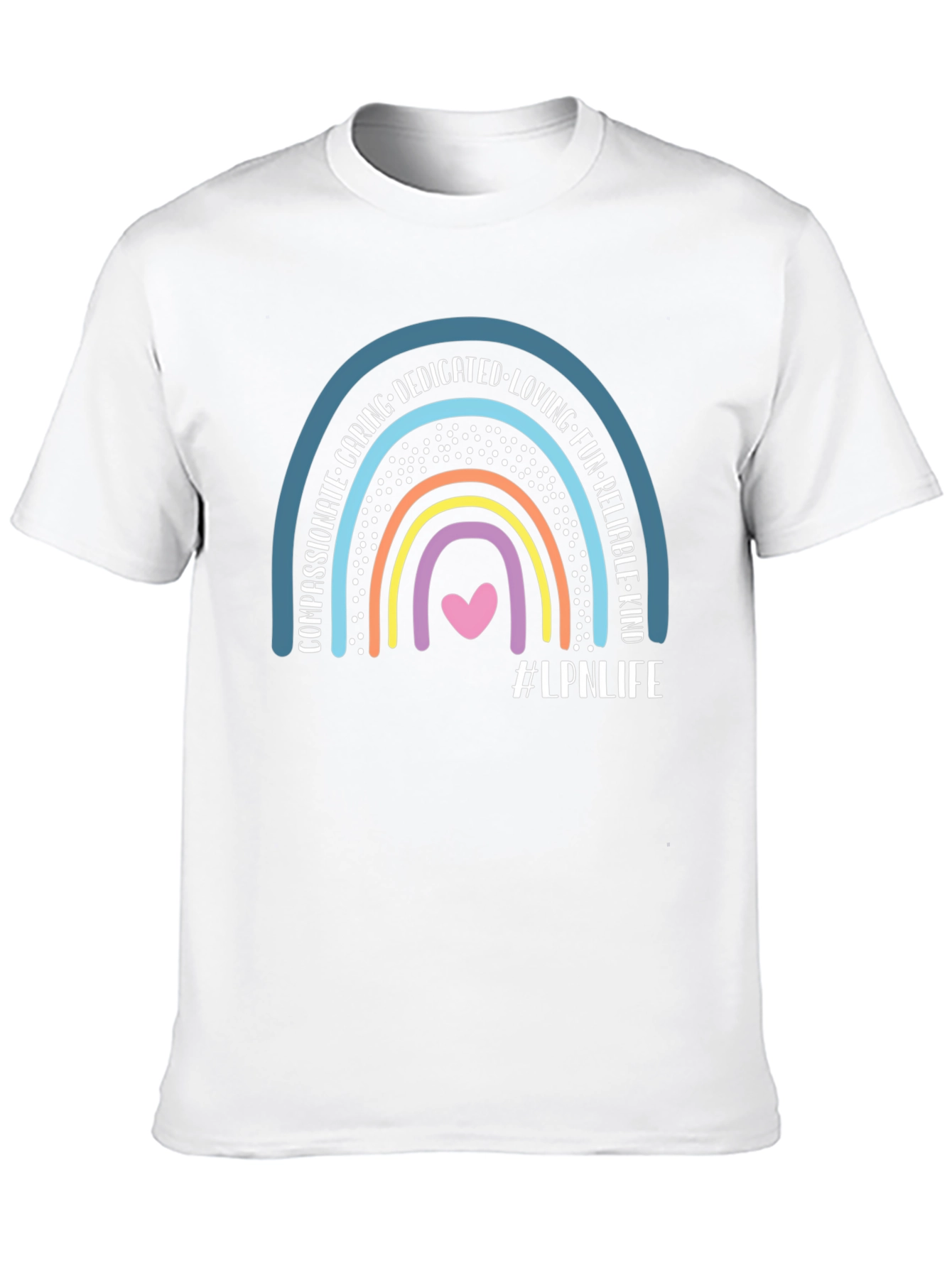 LPN Life Rainbow Graphic T-Shirt - Black