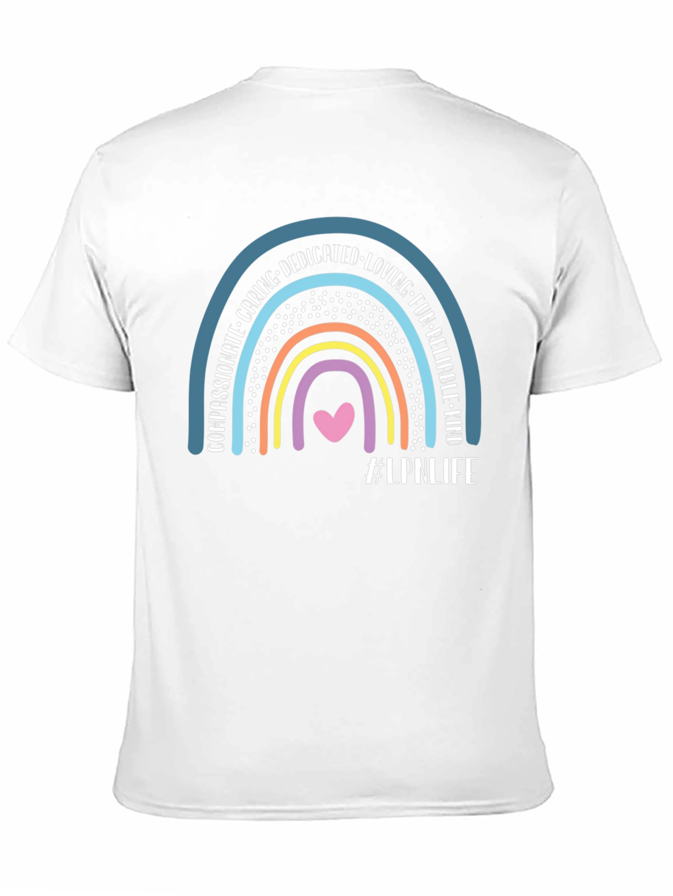 LPN Life Rainbow Graphic T-Shirt - Black