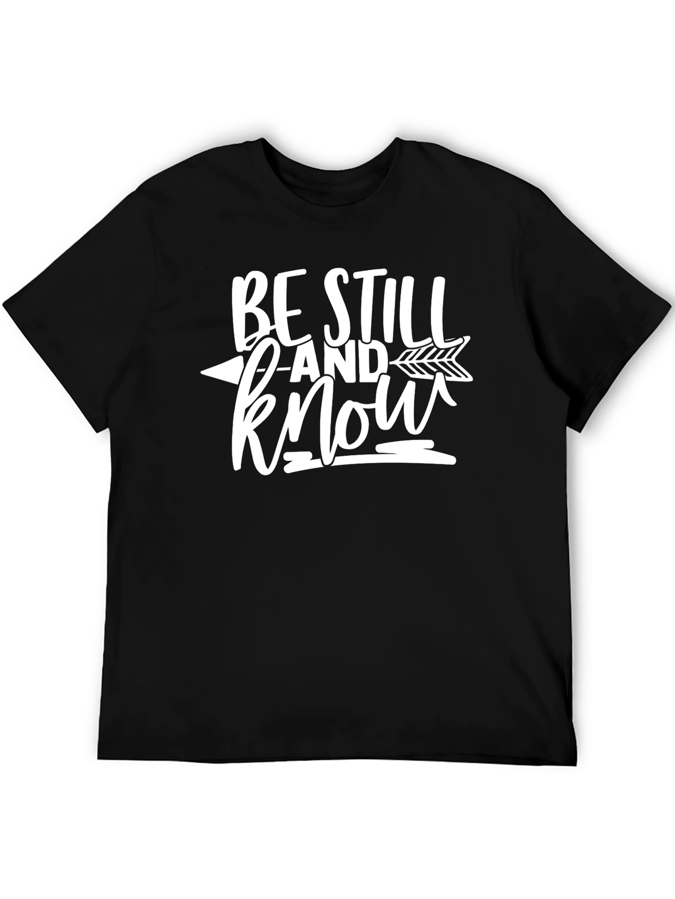 Be Still And Know Graphic T-Shirt - Black