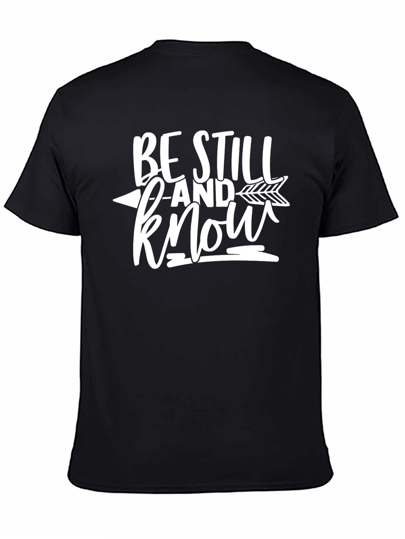 Be Still And Know Graphic T-Shirt - Black