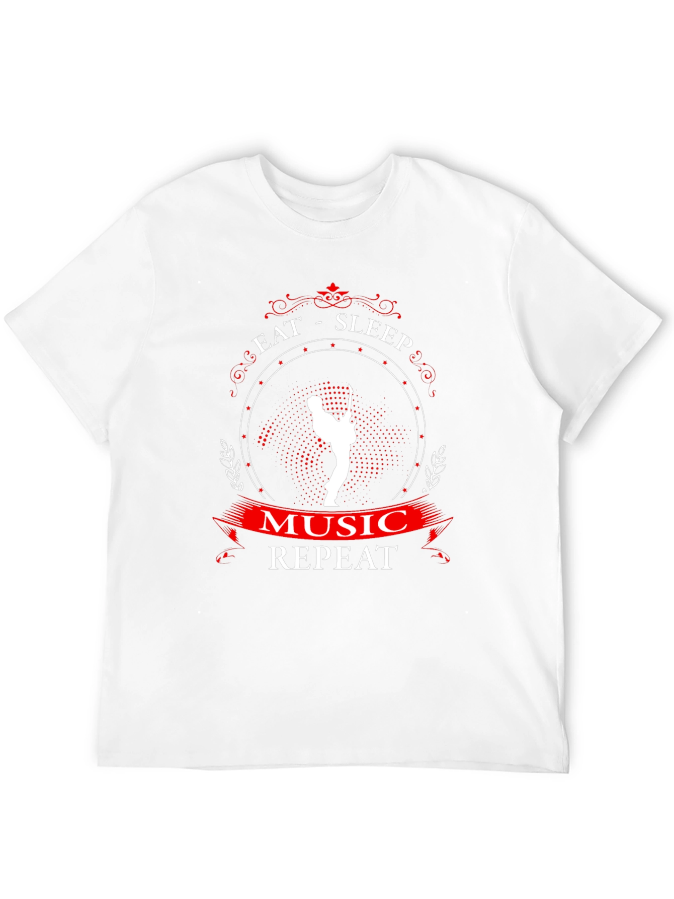 Eat Sleep Music Repeat Graphic Tee