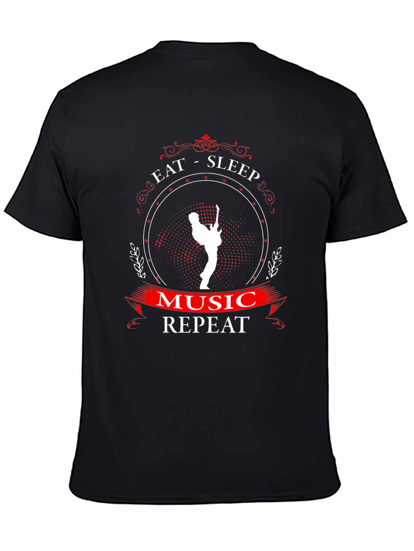 Eat Sleep Music Repeat Graphic Tee