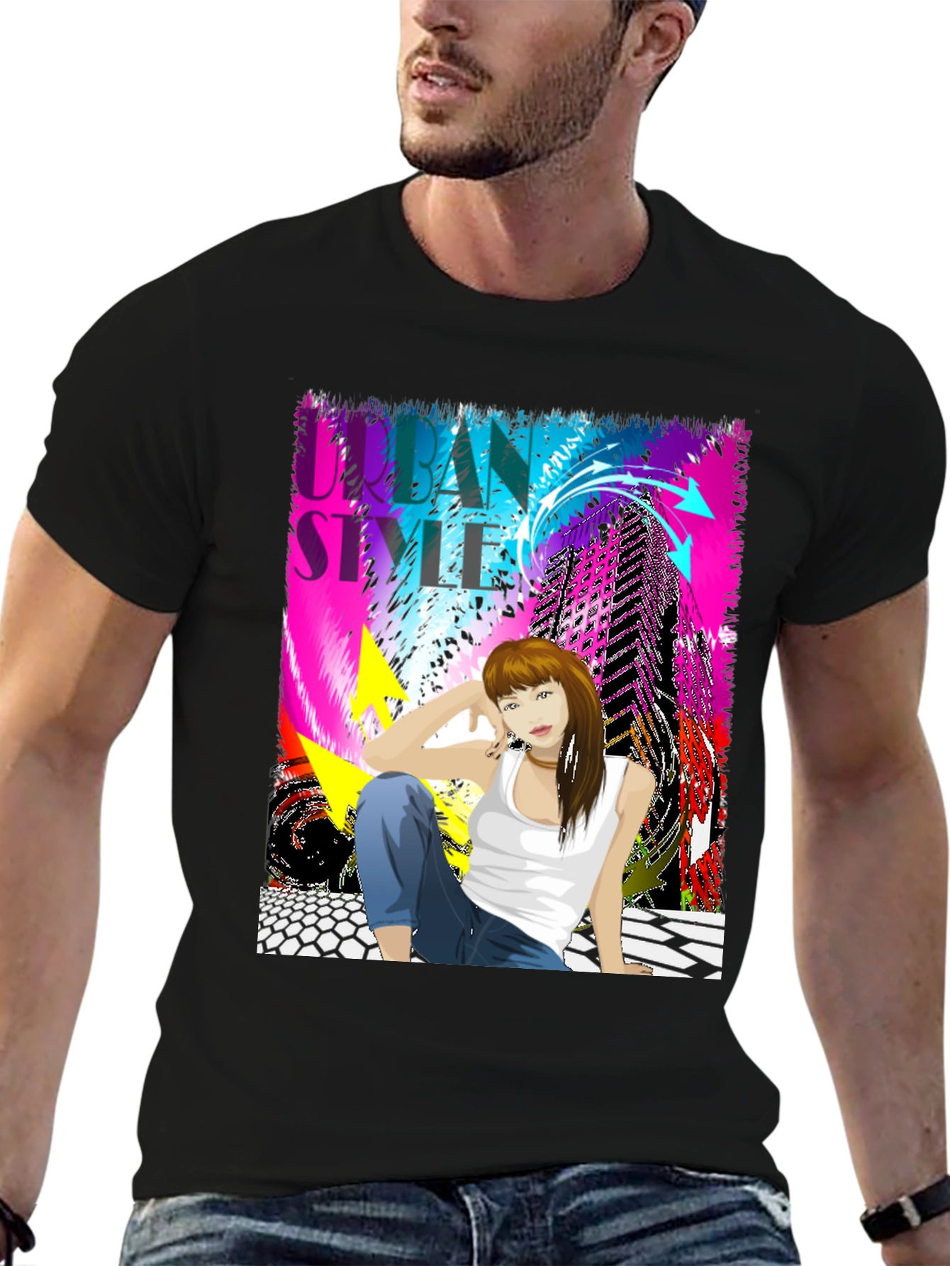 Urban Style Graphic Tee - Modern Streetwear Design