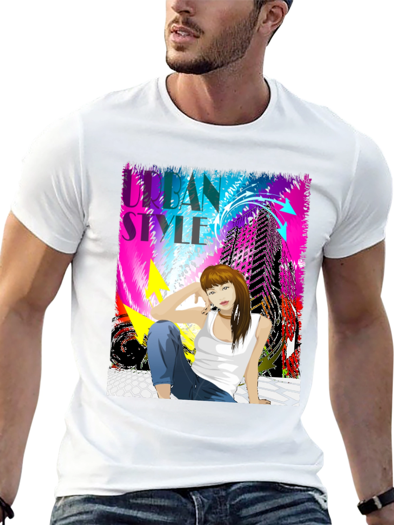 Urban Style Graphic Tee - Modern Streetwear Design