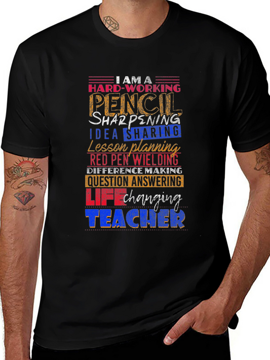 Hard-Working Teacher Graphic Tee