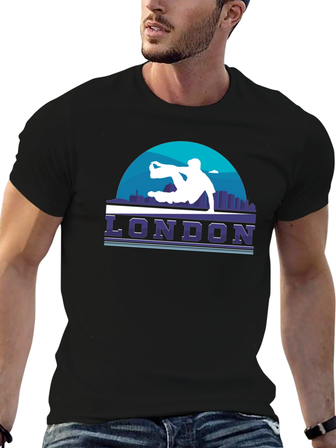 London Parkour Graphic T-Shirt - Black