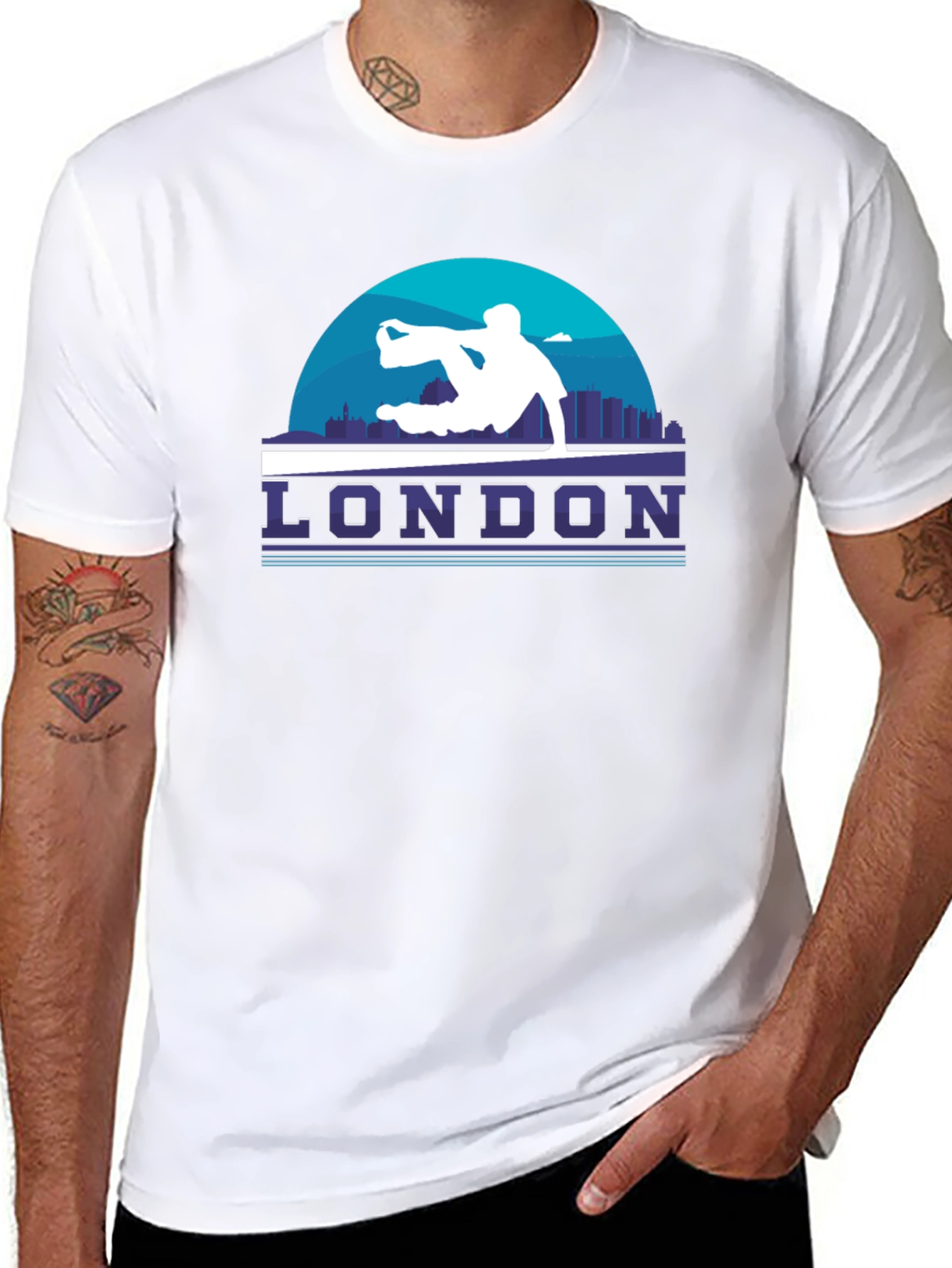 London Parkour Graphic T-Shirt - Black