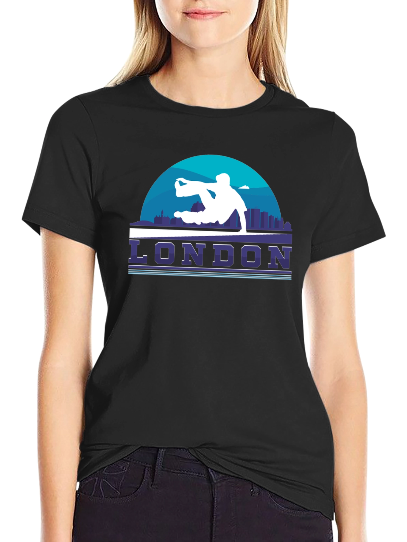 London Parkour Graphic T-Shirt - Black
