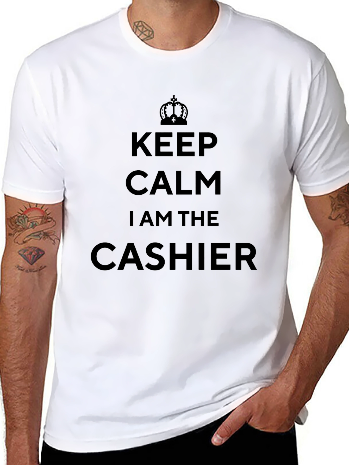 Keep Calm Cashier T-Shirt - Funny Job Tee
