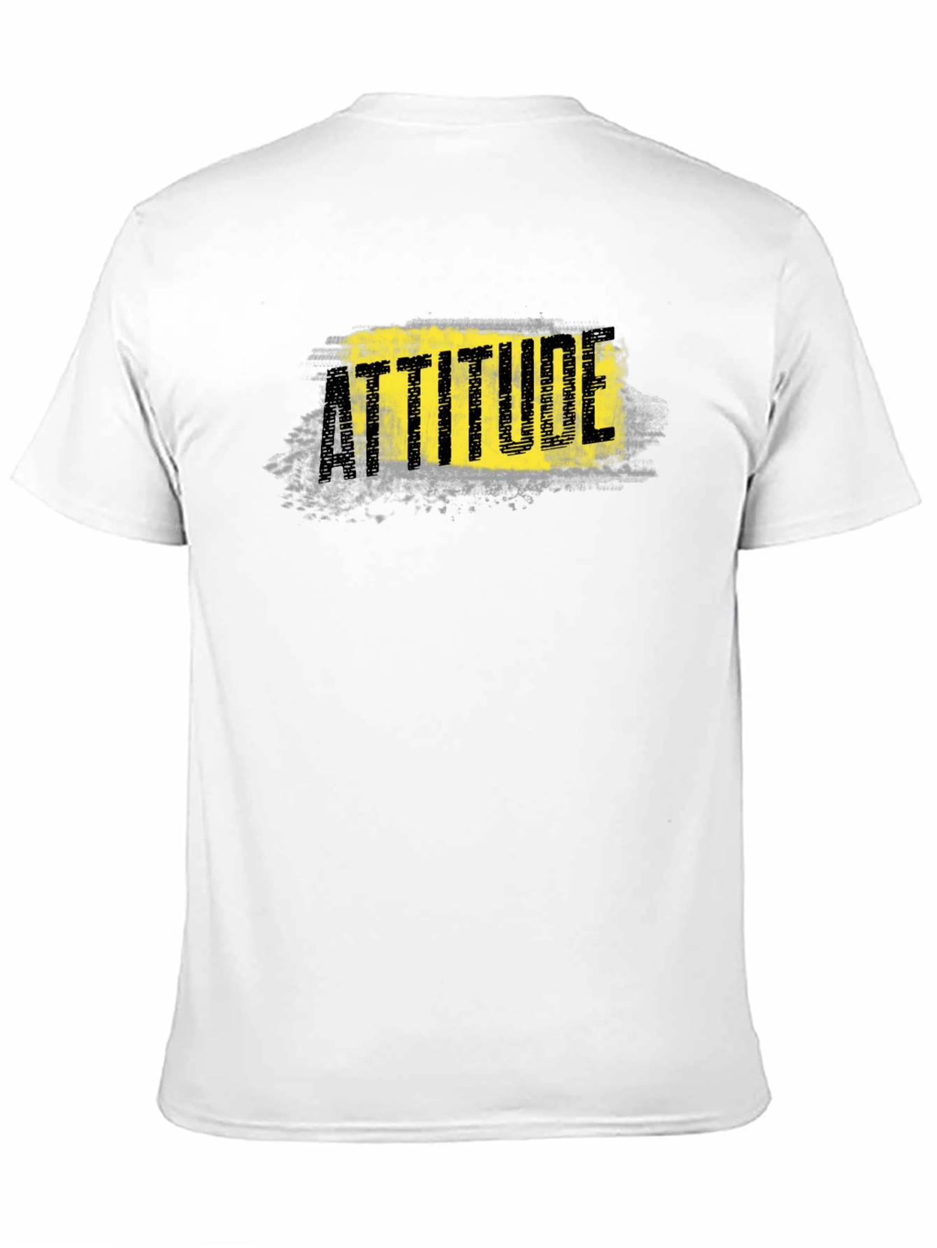 Attitude Graphic Print Black T-Shirt