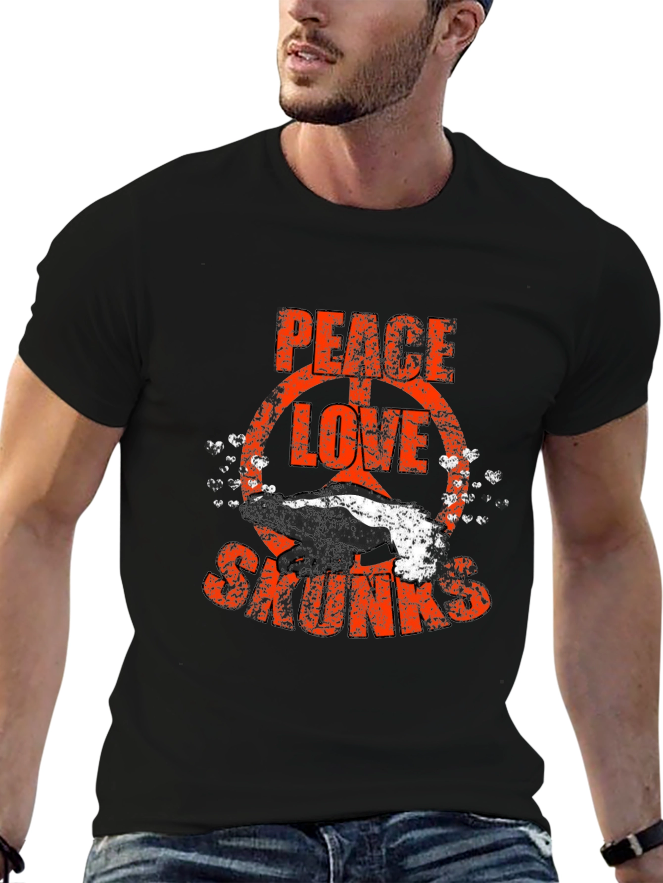 Peace Love Skunks Graphic Tee