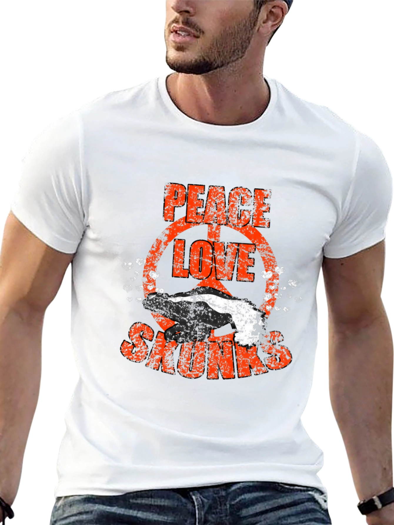 Peace Love Skunks Graphic Tee