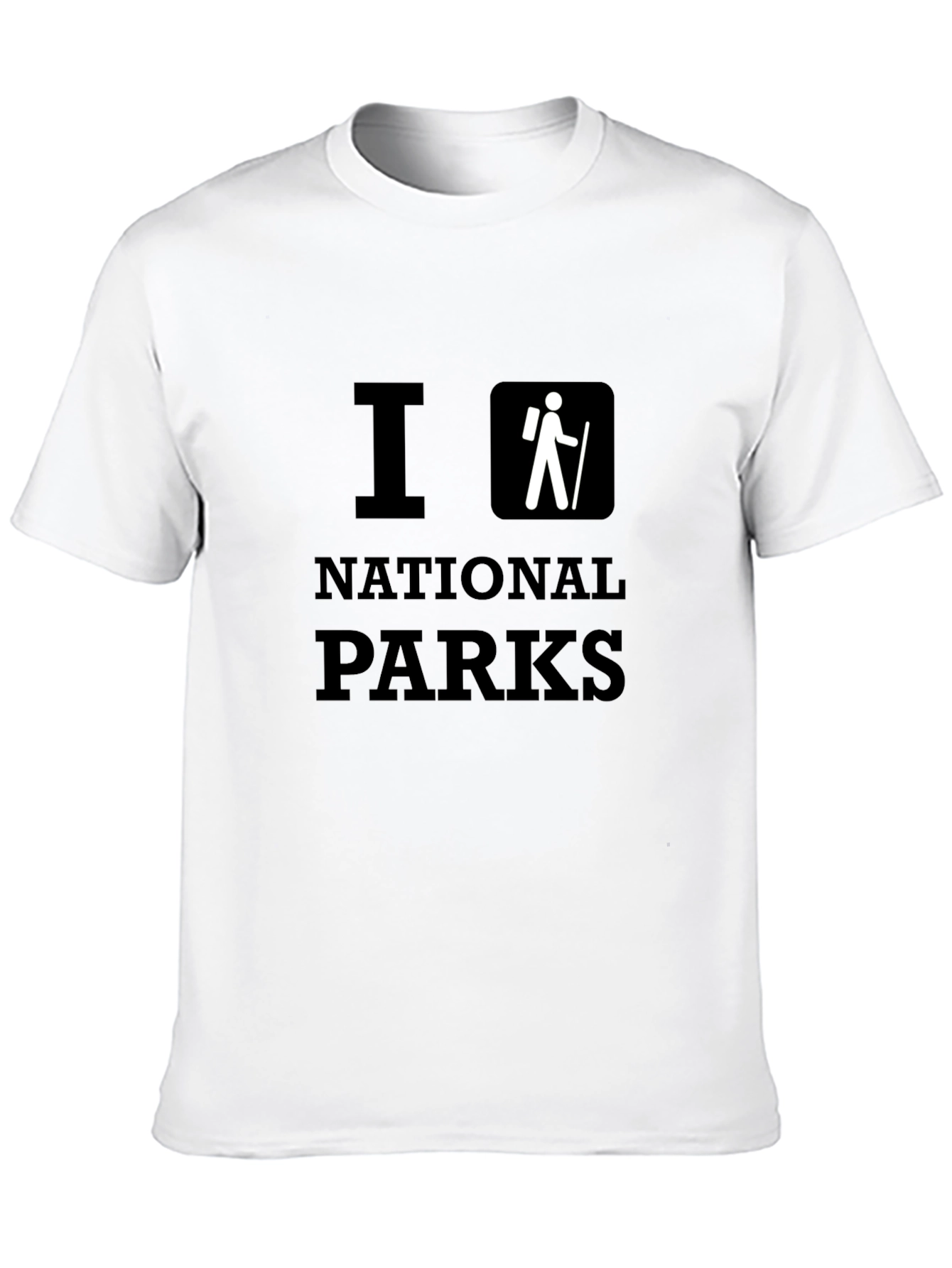 I Hike National Parks Black T-Shirt