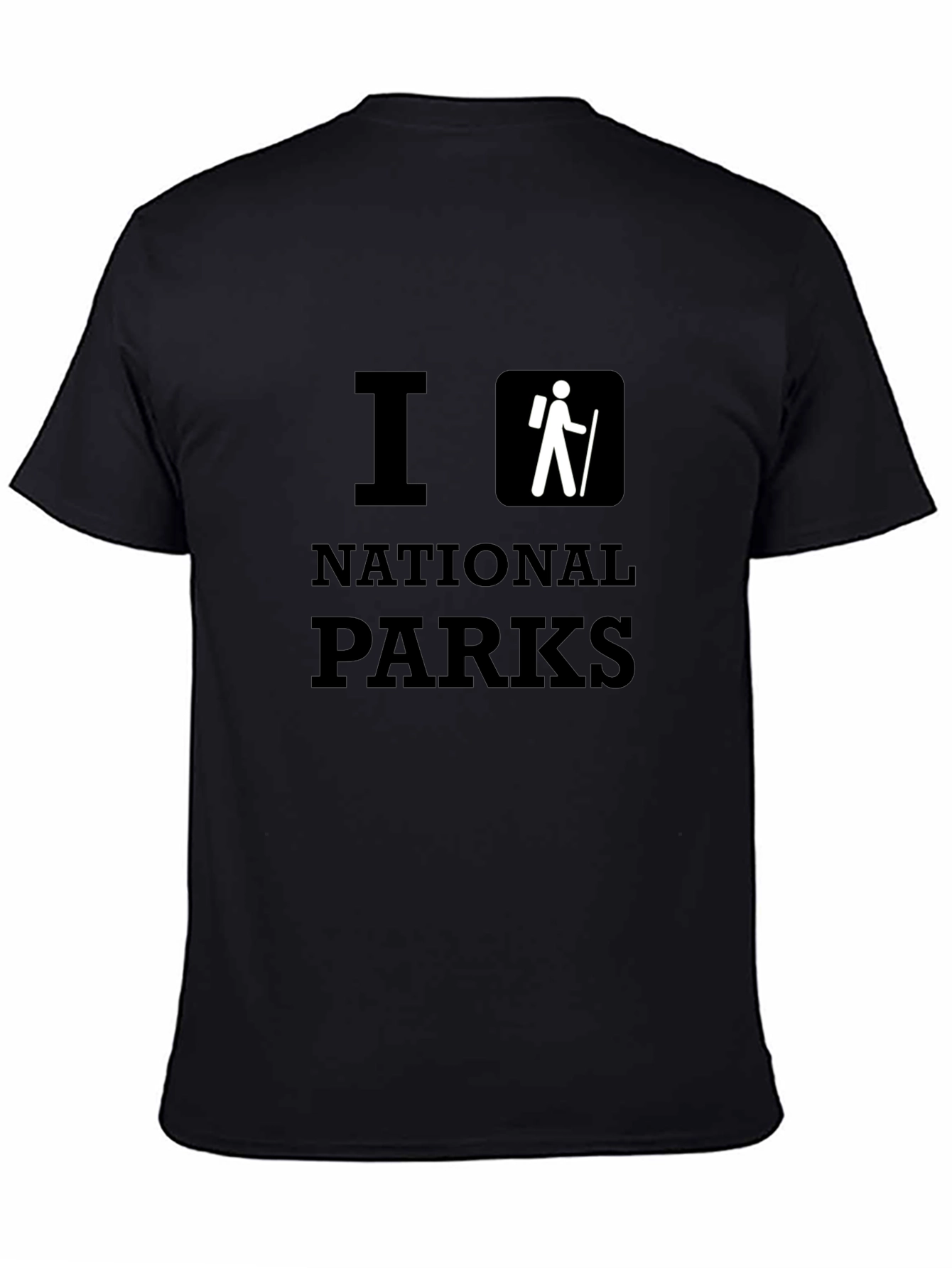 I Hike National Parks Black T-Shirt