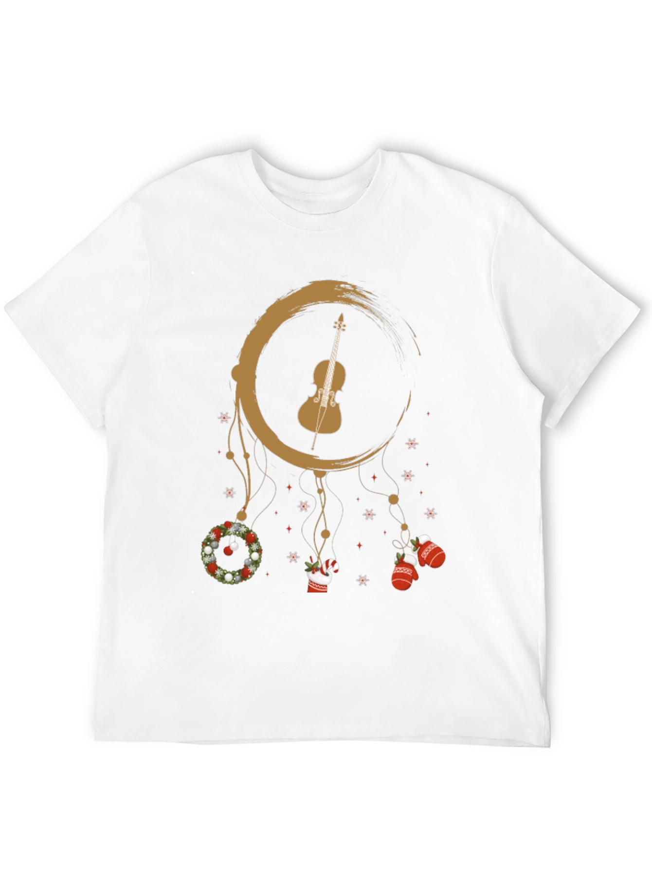 Festive Violin Dreamcatcher Graphic Tee