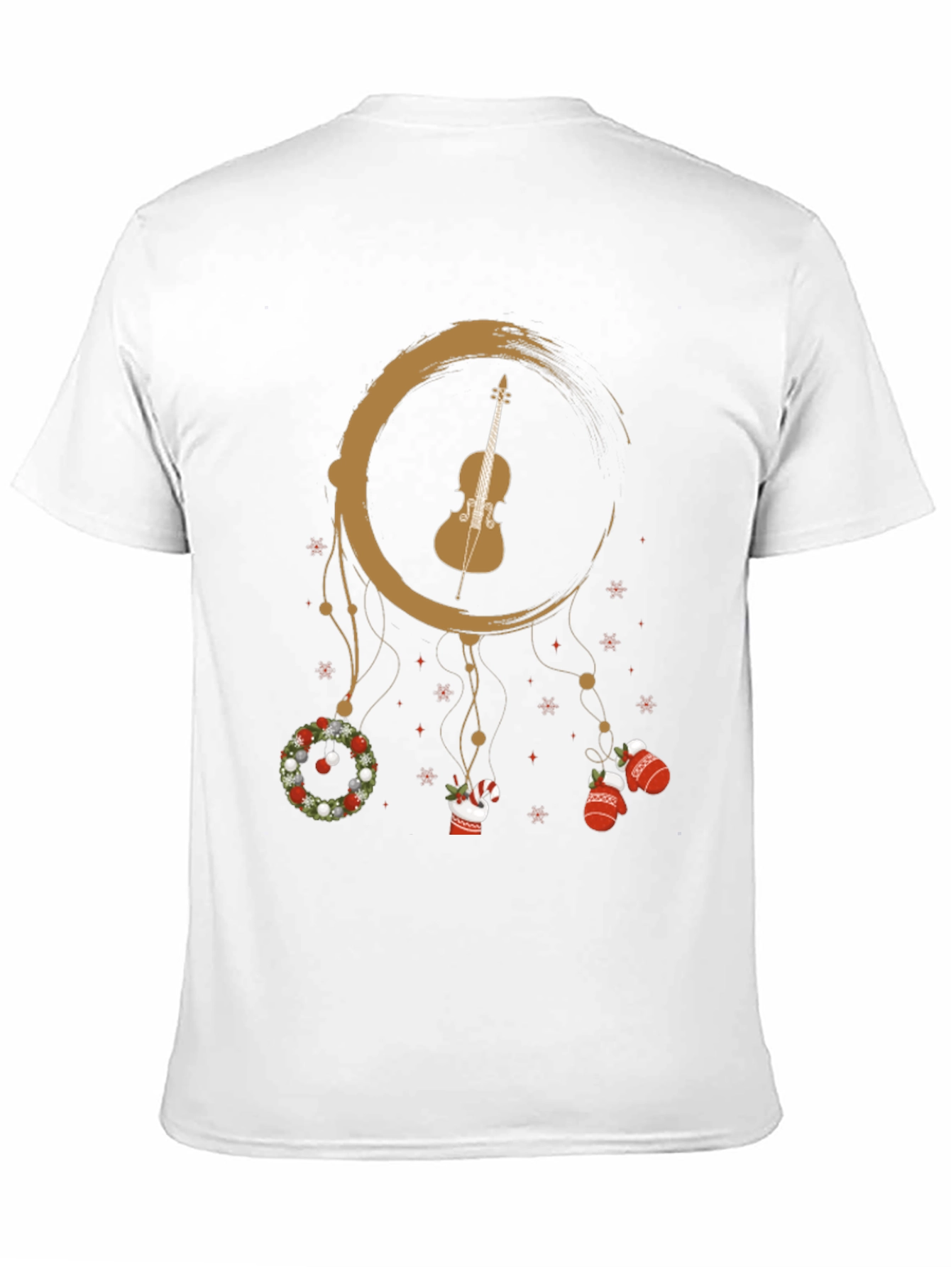 Festive Violin Dreamcatcher Graphic Tee