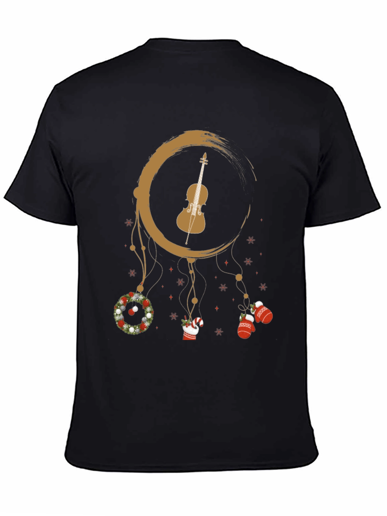 Festive Violin Dreamcatcher Graphic Tee