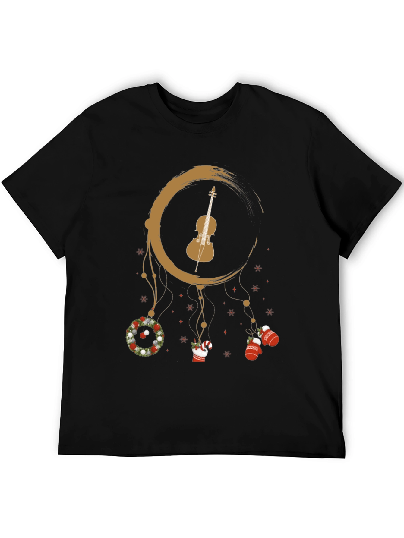 Festive Violin Dreamcatcher Graphic Tee