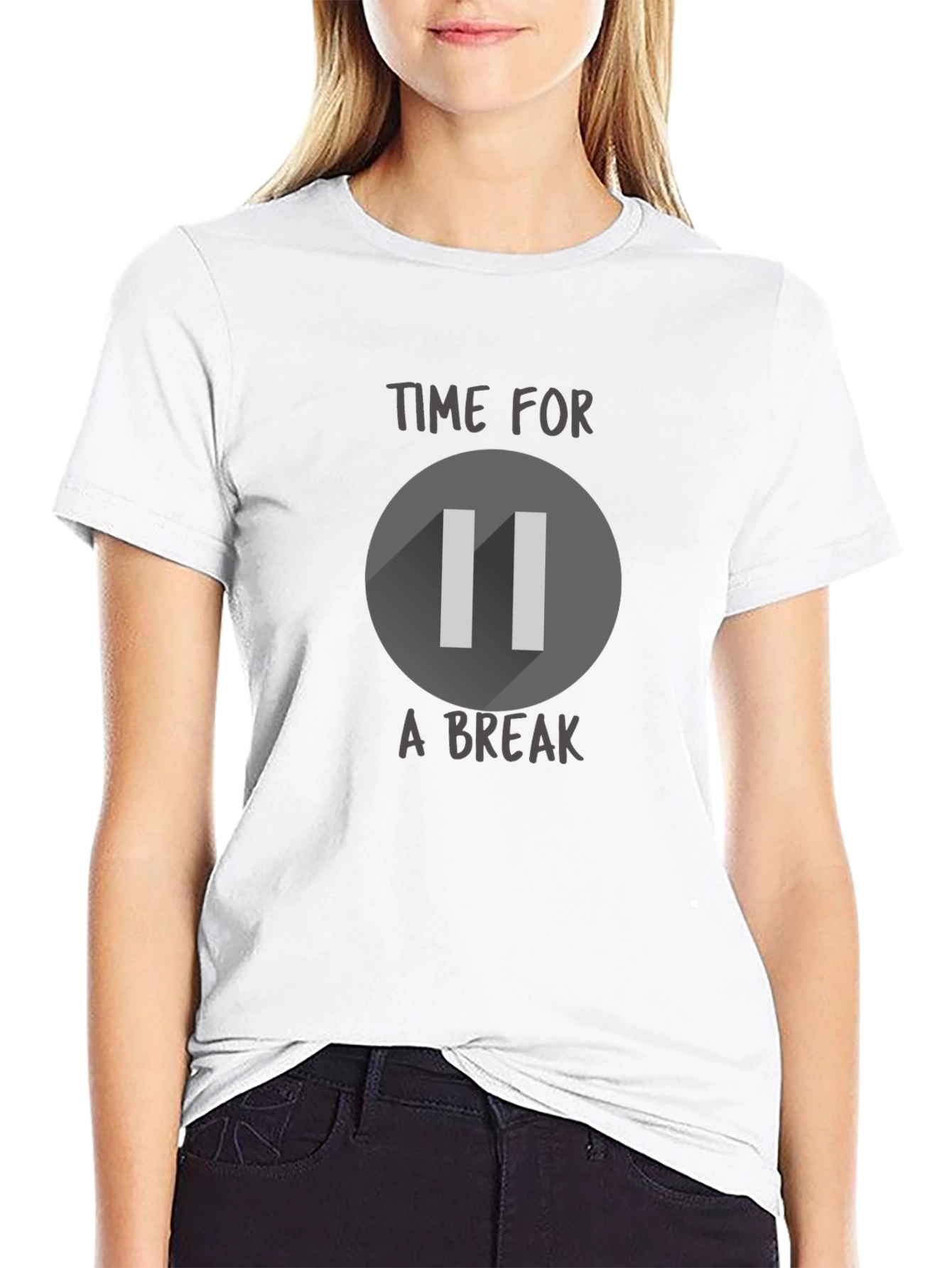 Time For a Break Pause Symbol T-Shirt