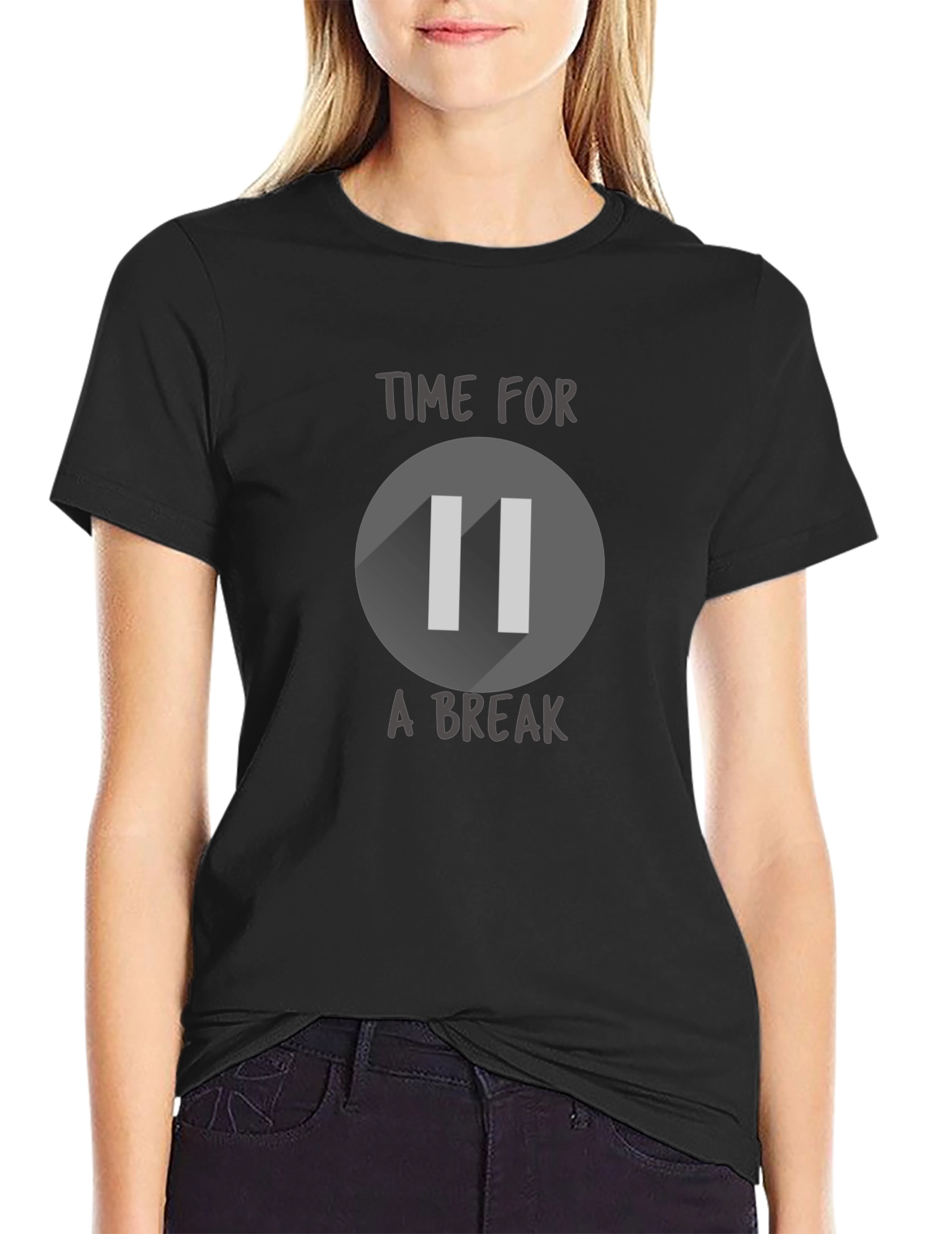 Time For a Break Pause Symbol T-Shirt