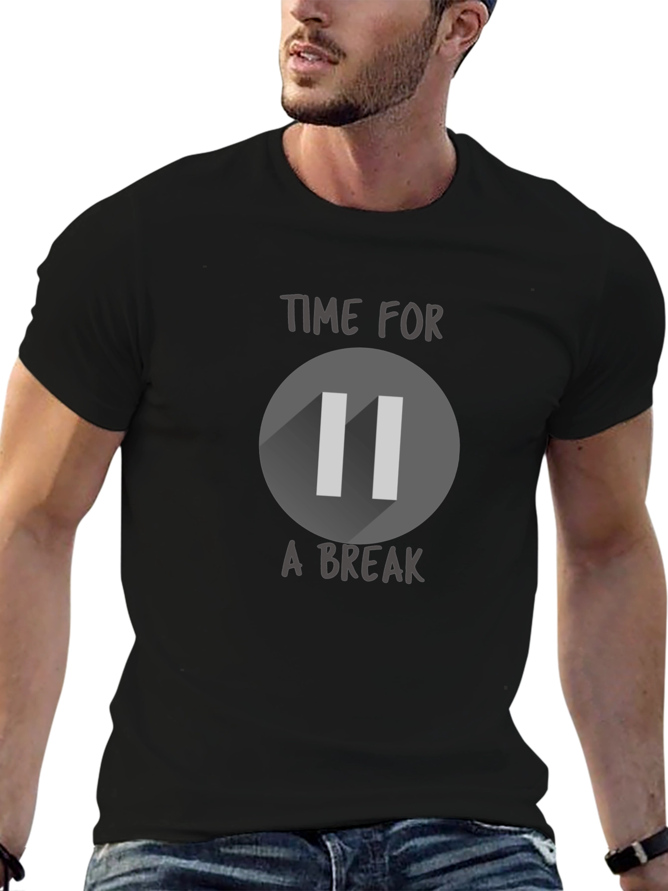 Time For a Break Pause Symbol T-Shirt
