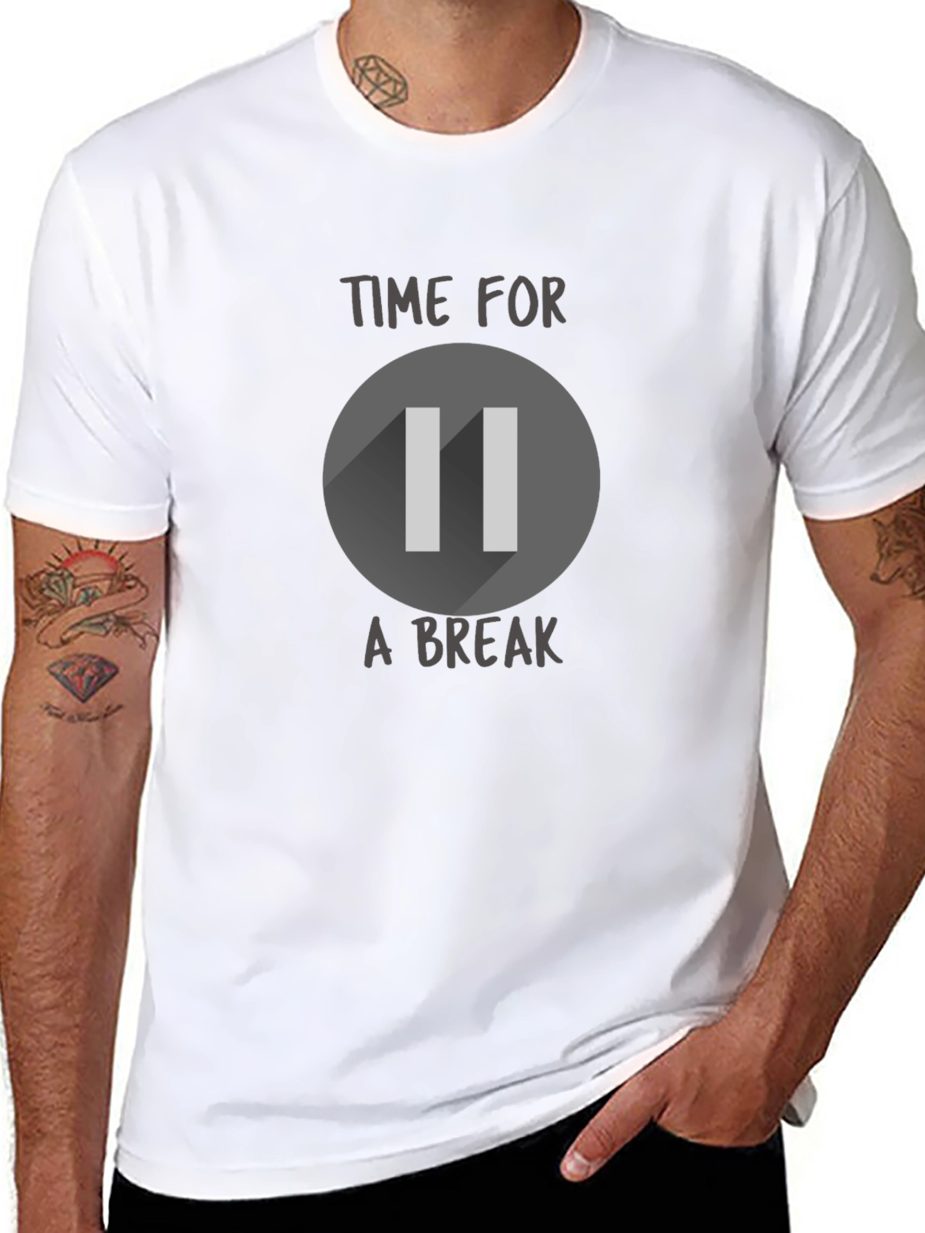 Time For a Break Pause Symbol T-Shirt