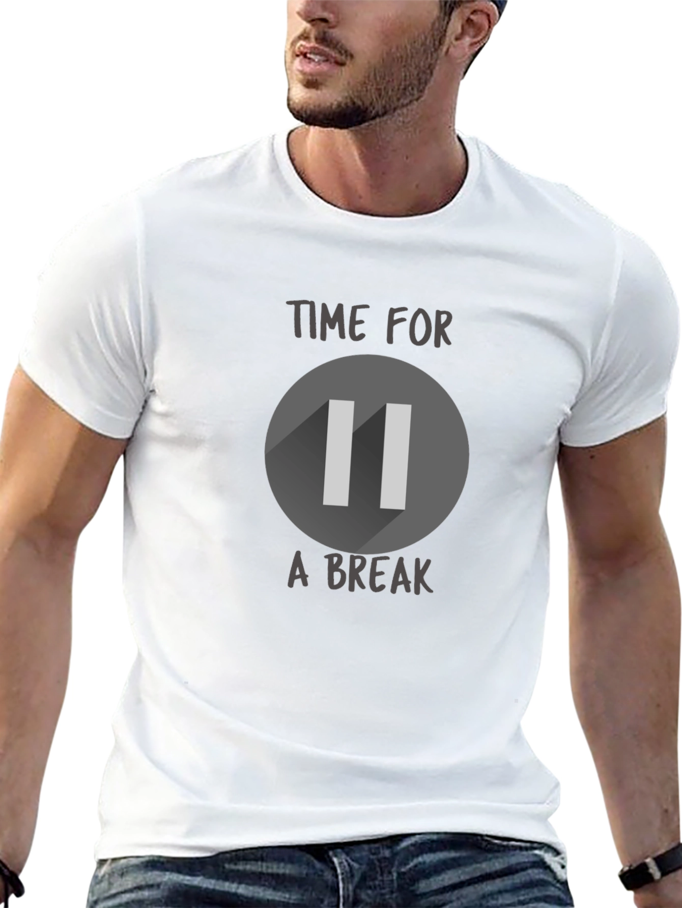 Time For a Break Pause Symbol T-Shirt