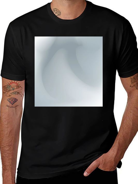 Stylish Black Tee with Abstract Graphic Design