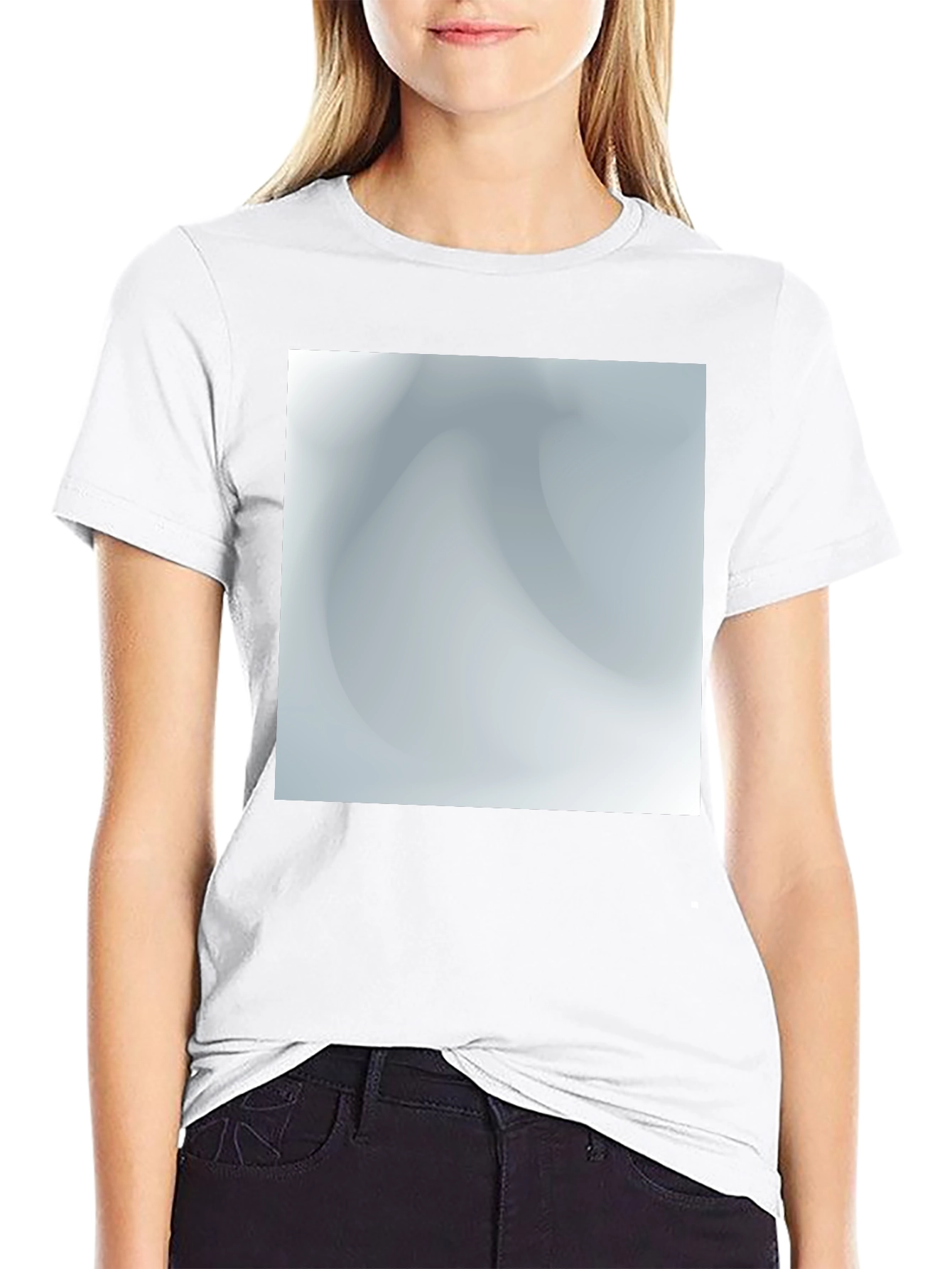 Stylish Black Tee with Abstract Graphic Design